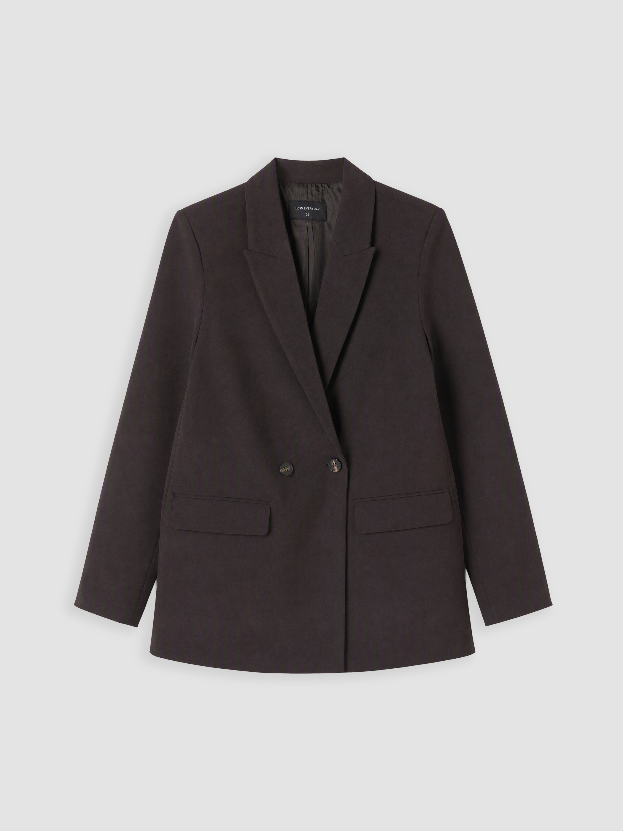 LCW EVERYDAY Kruvaze Yaka Kadın Blazer Ceket görsel 6