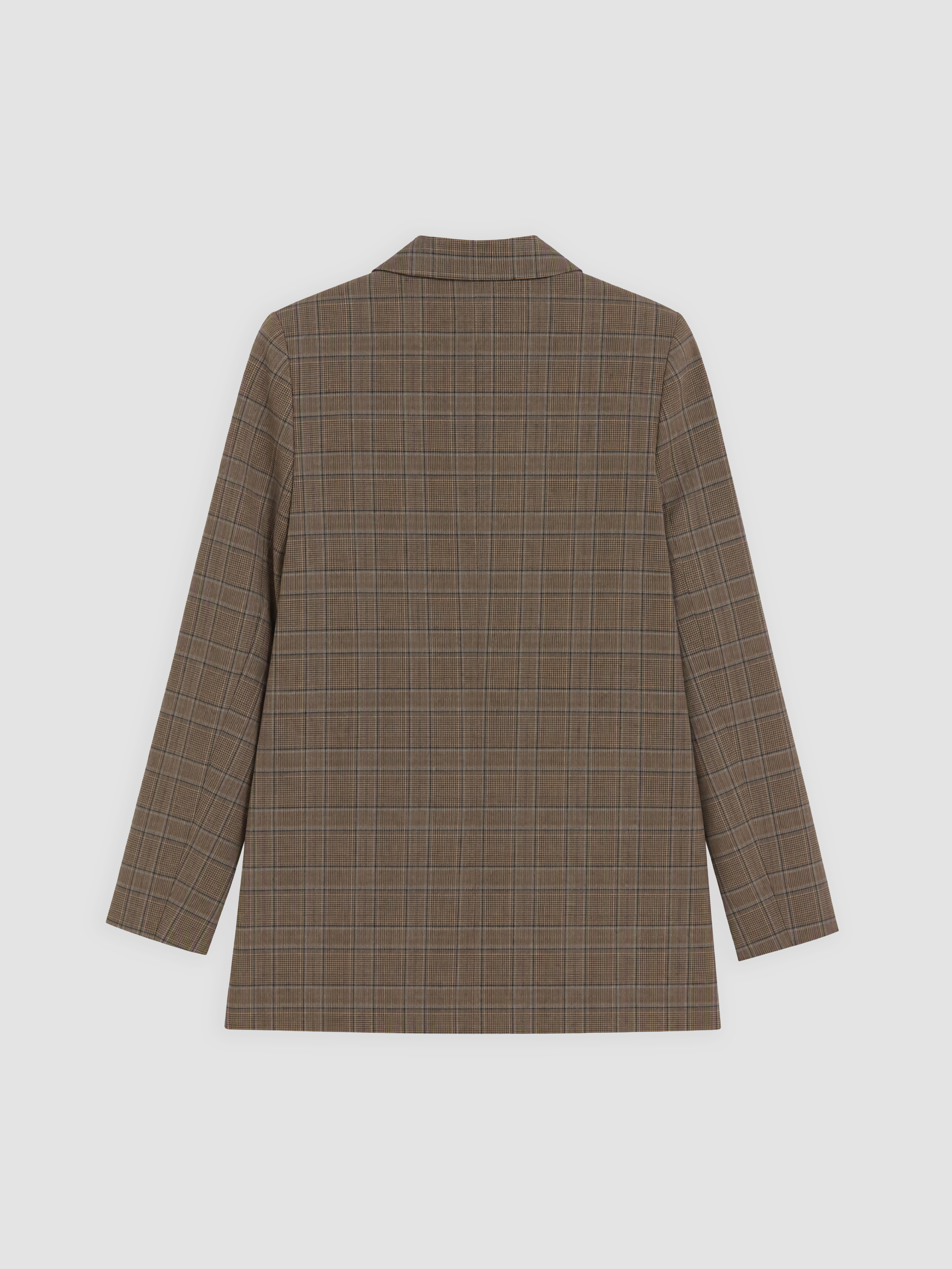 LCW EVERYDAY Kruvaze Yaka Ekose Kadın Blazer Ceket görsel 6