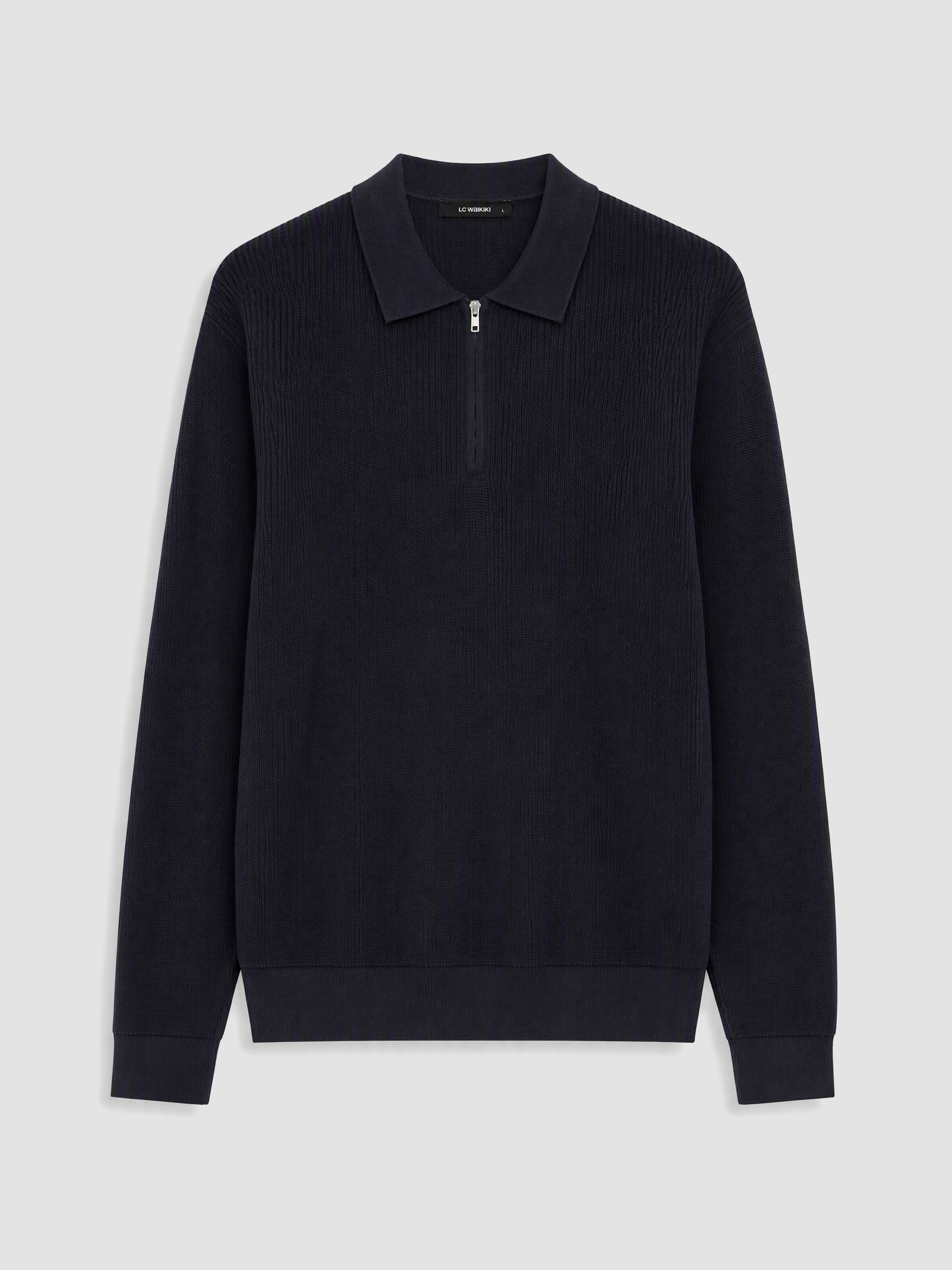 LCW ECO Polo Yaka Erkek Triko Kazak görsel 4