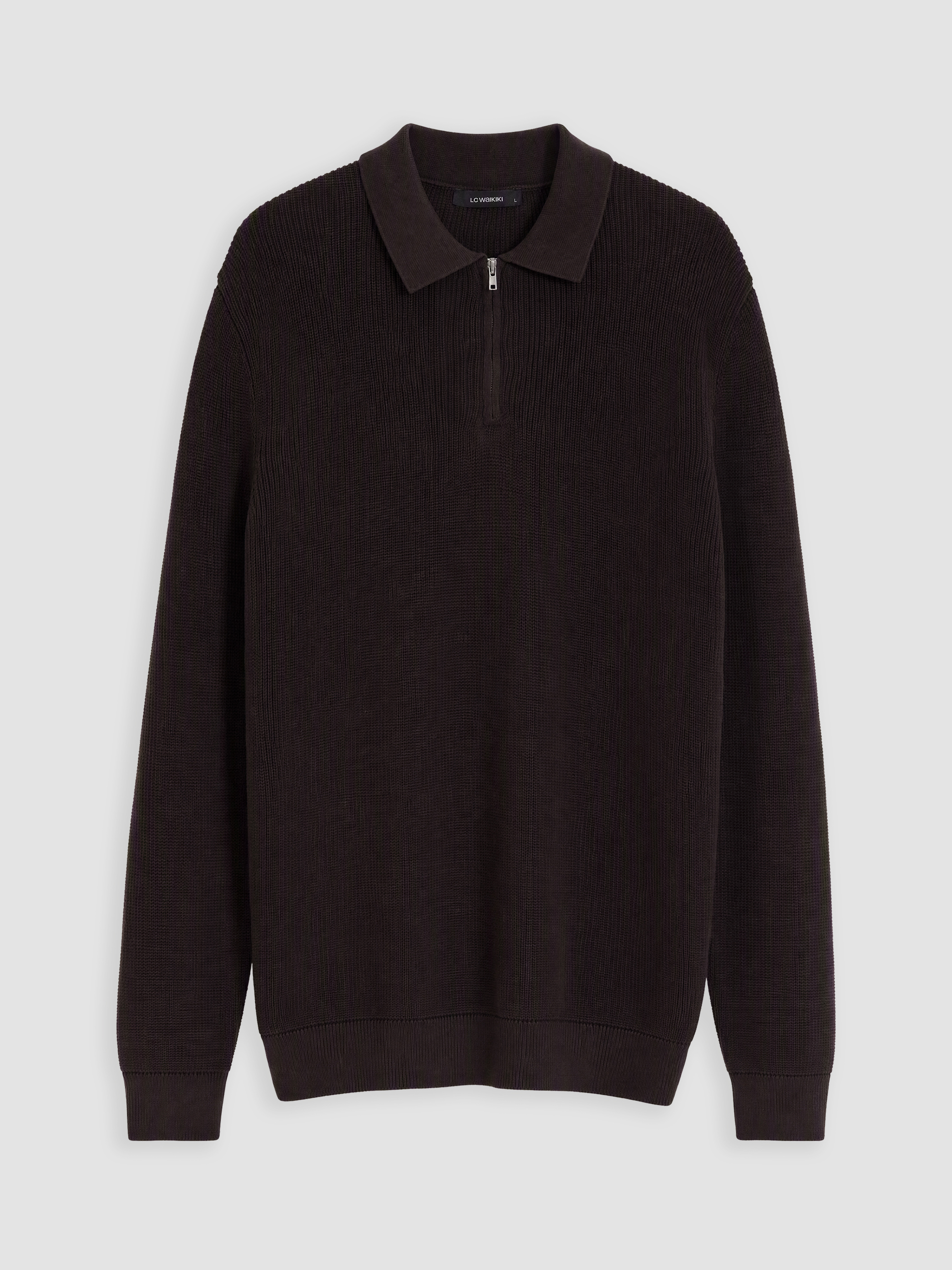 LCW ECO Polo Yaka Erkek Triko Kazak görsel 4