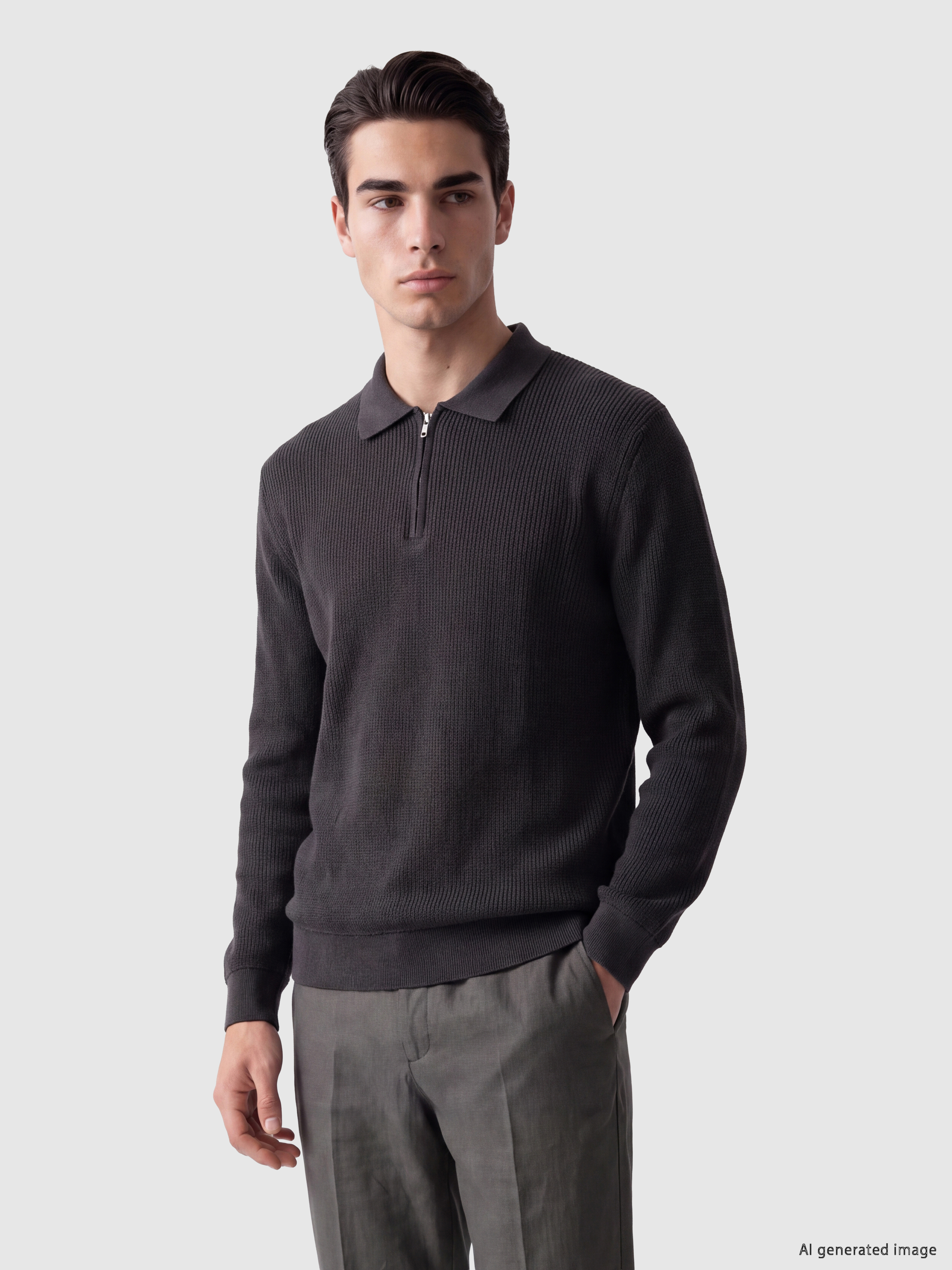LCW ECO Polo Yaka Erkek Triko Kazak