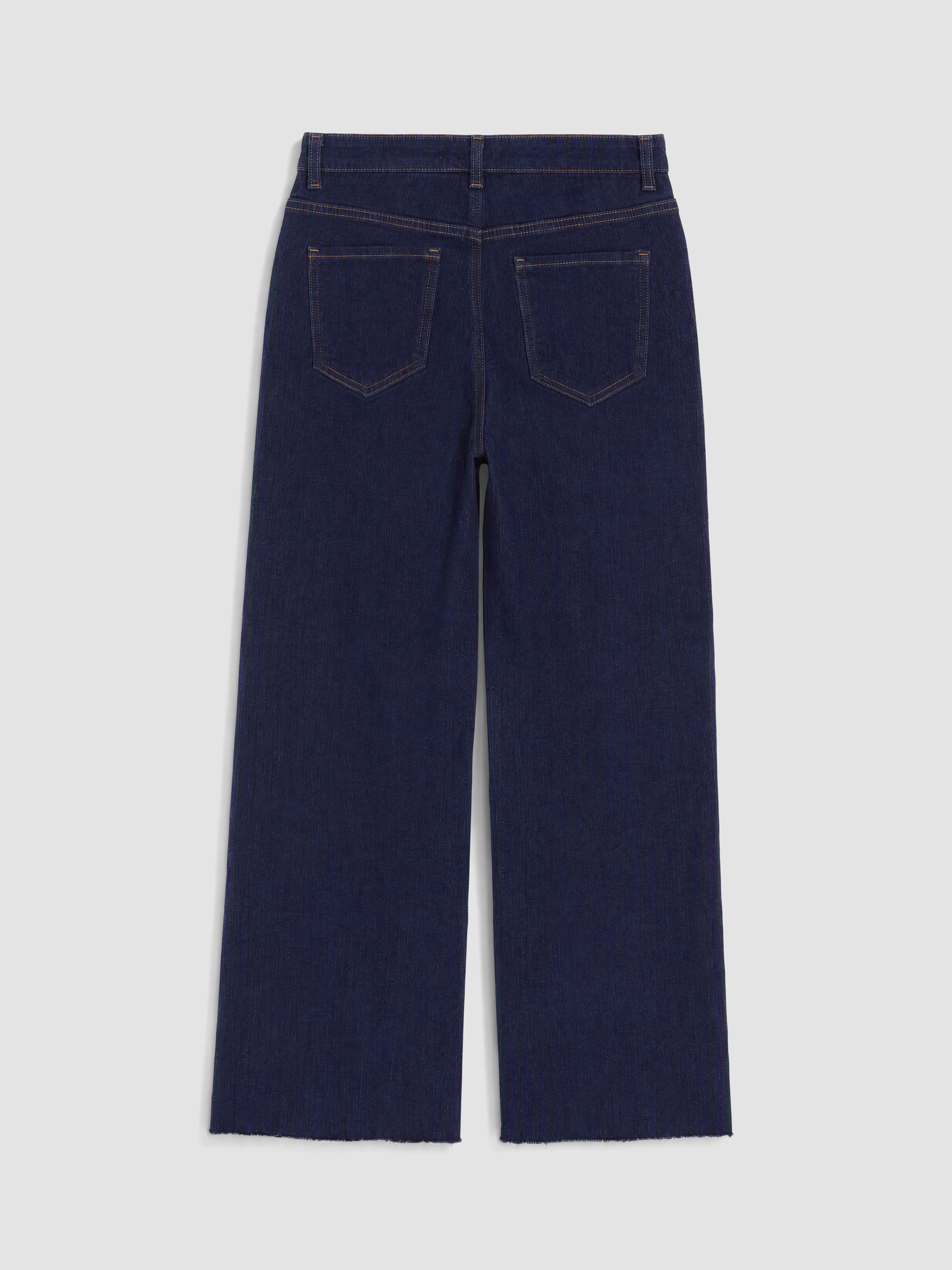 LCW Modest Yüksek Bel Wideleg Kadın Jean Pantolon görsel 7