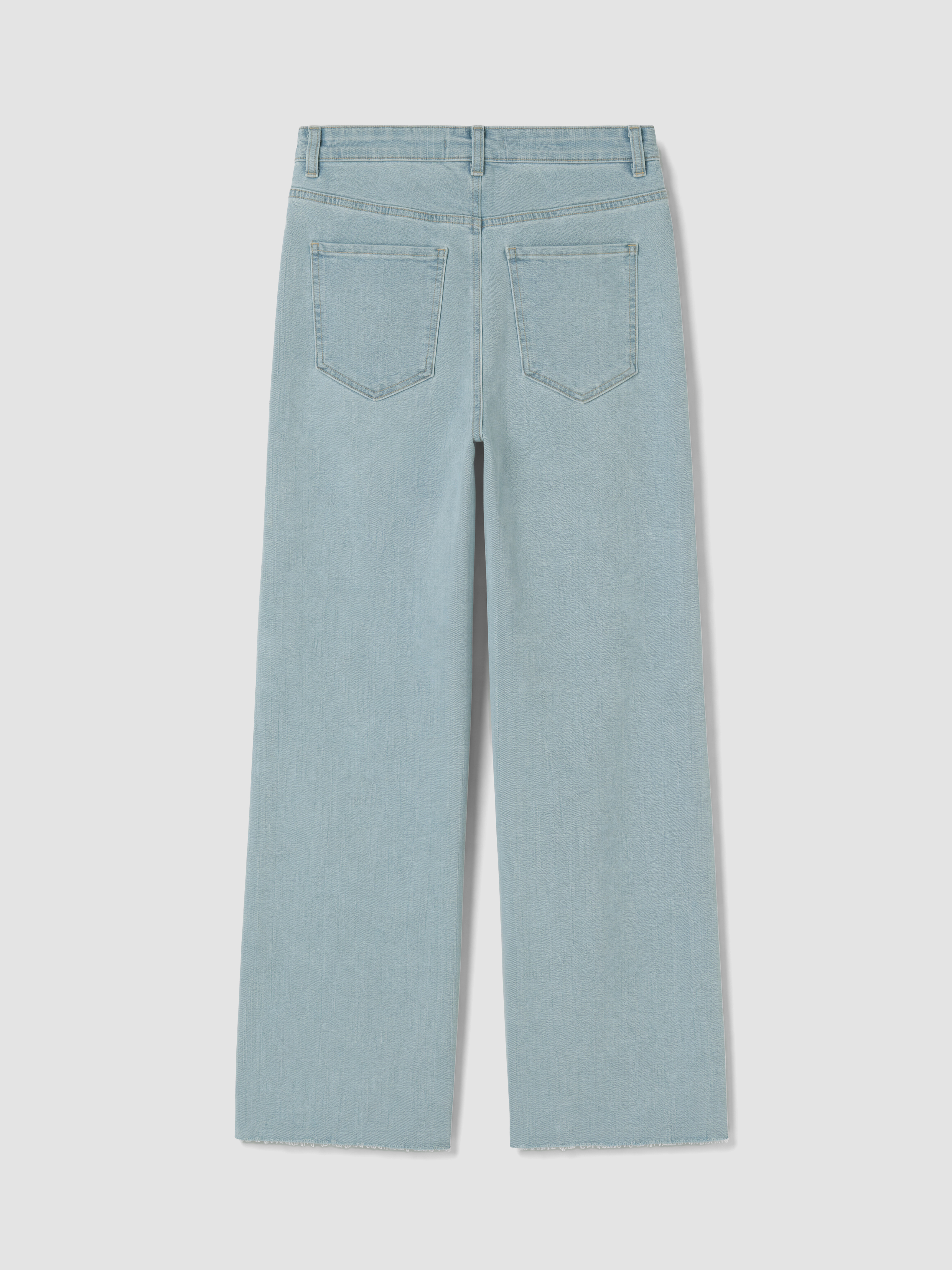 LCW Modest Yüksek Bel Wideleg Kadın Jean Pantolon görsel 7