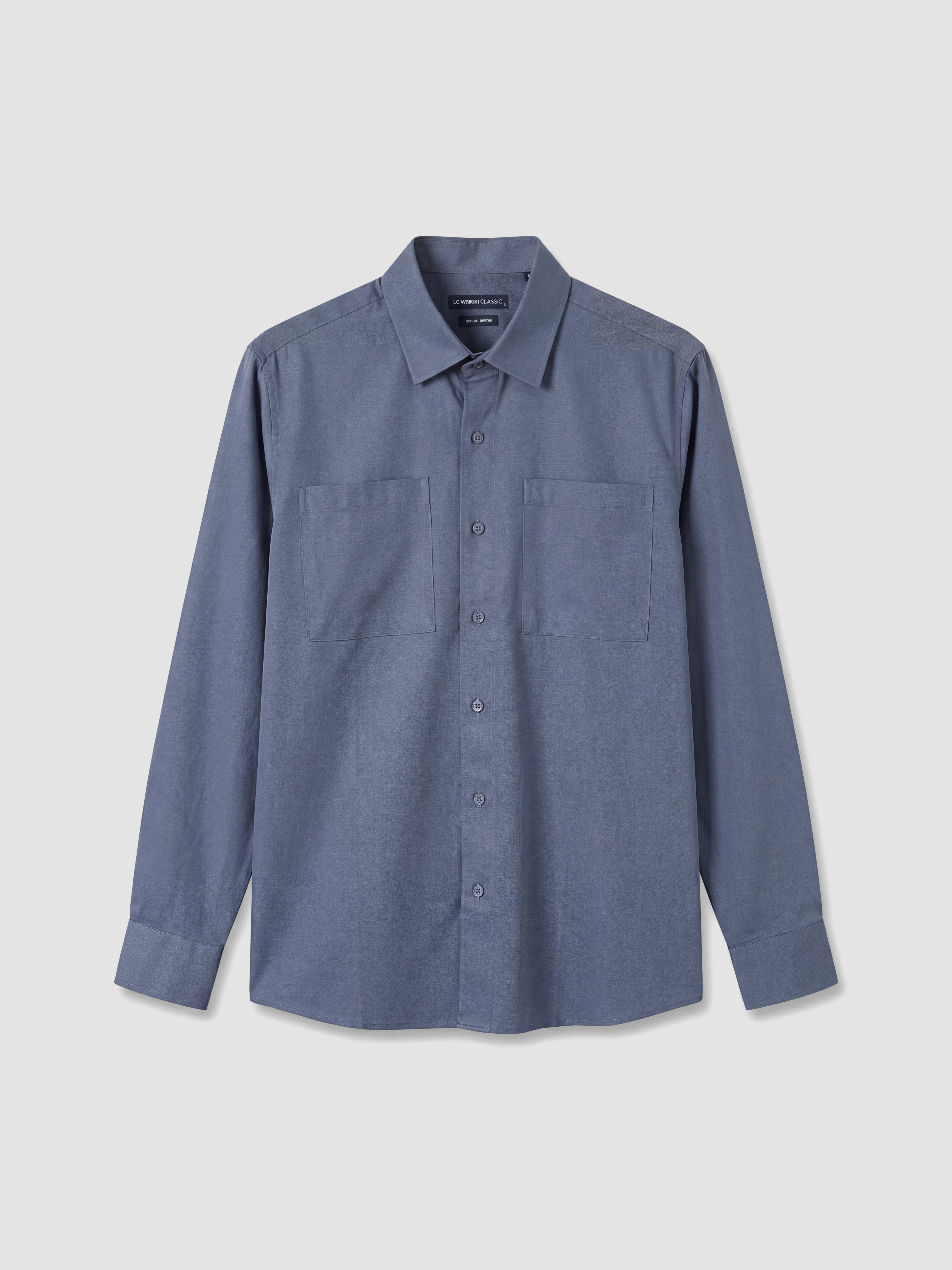 LCWAIKIKI Classic Regular Fit Gabardin Erkek Gömlek görsel 5