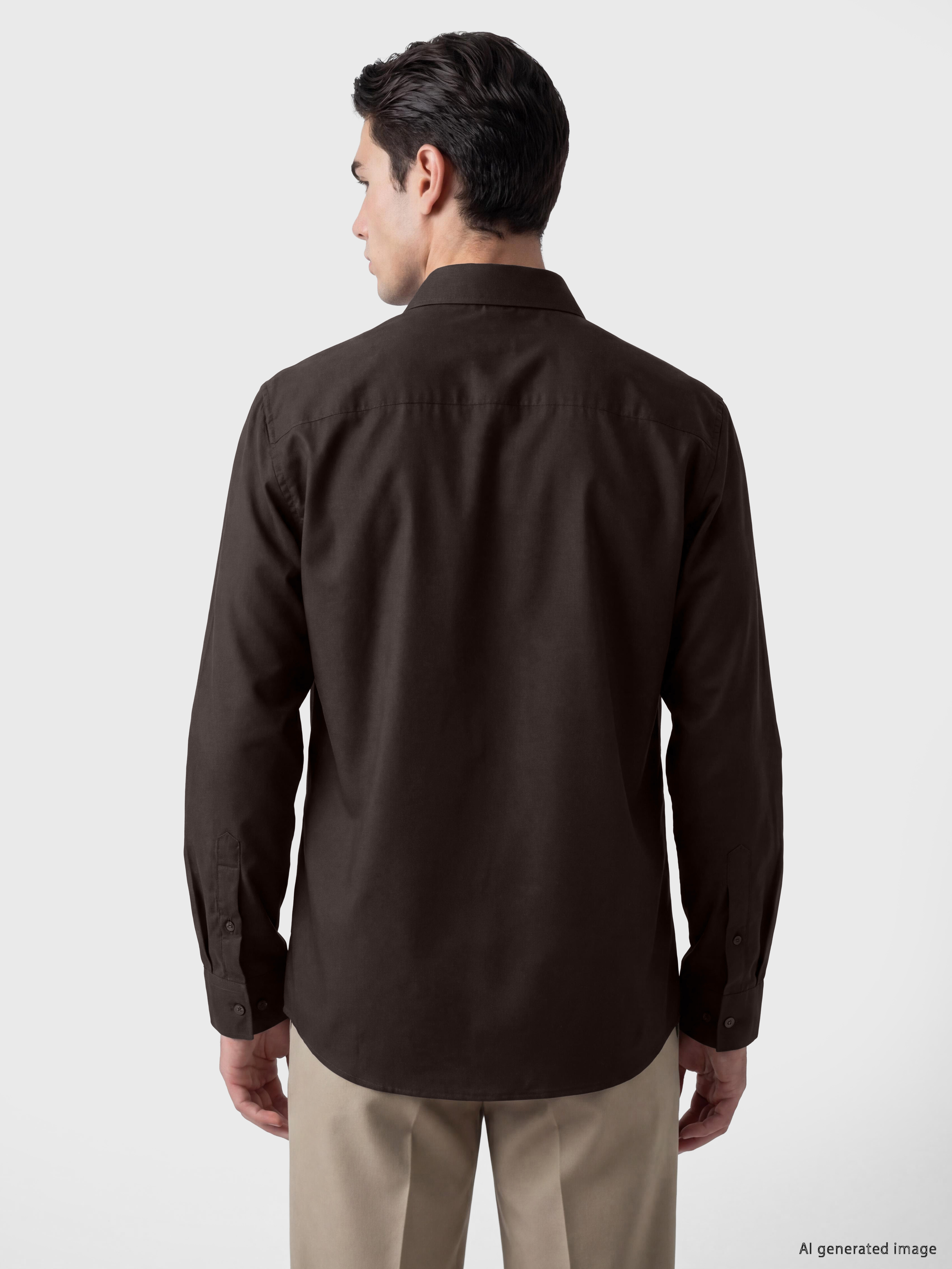 LCWAIKIKI Classic Regular Fit Gabardin Erkek Gömlek görsel 3