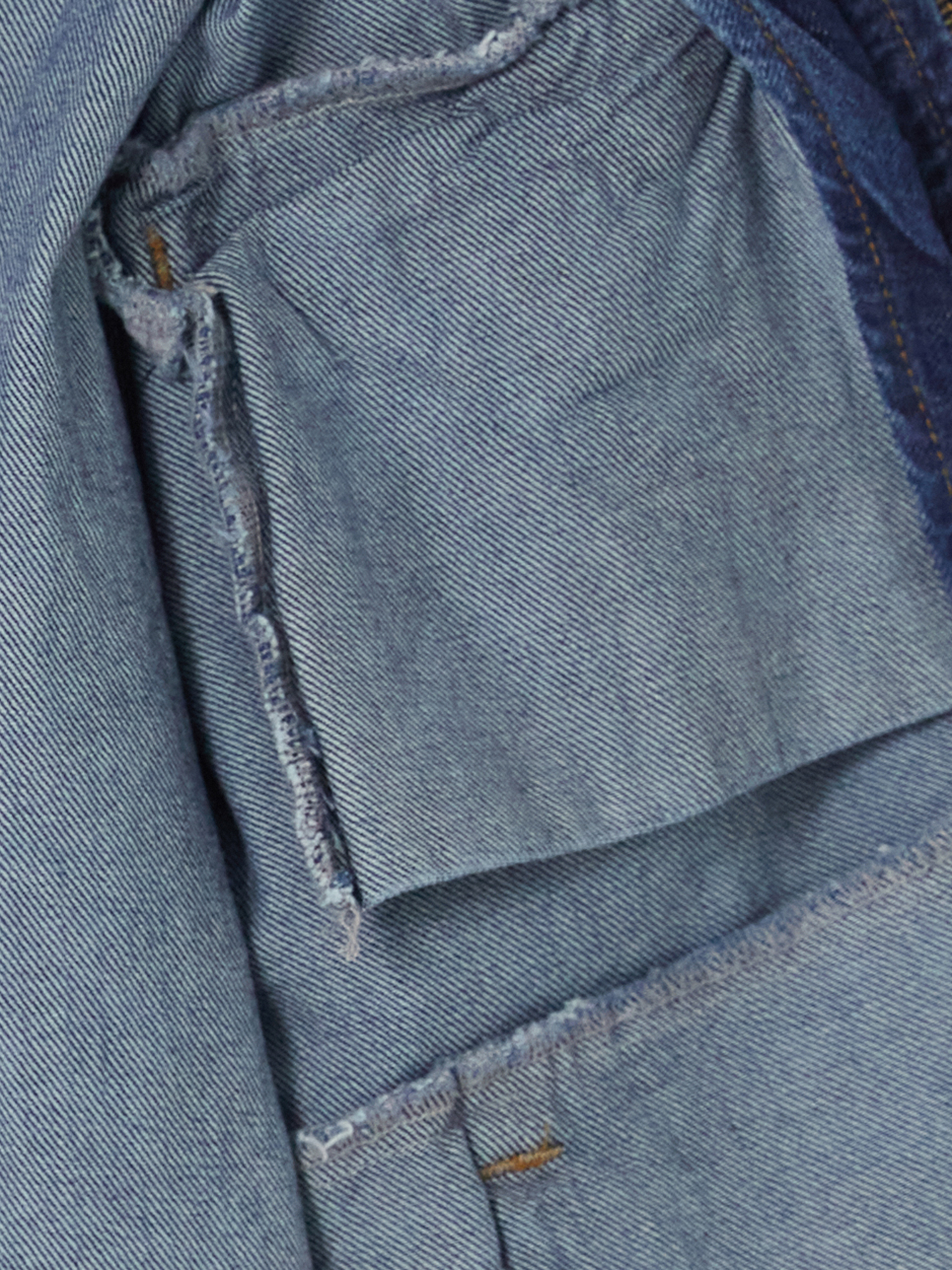 XSIDE Loose Fit Erkek Jean Ceket görsel 3