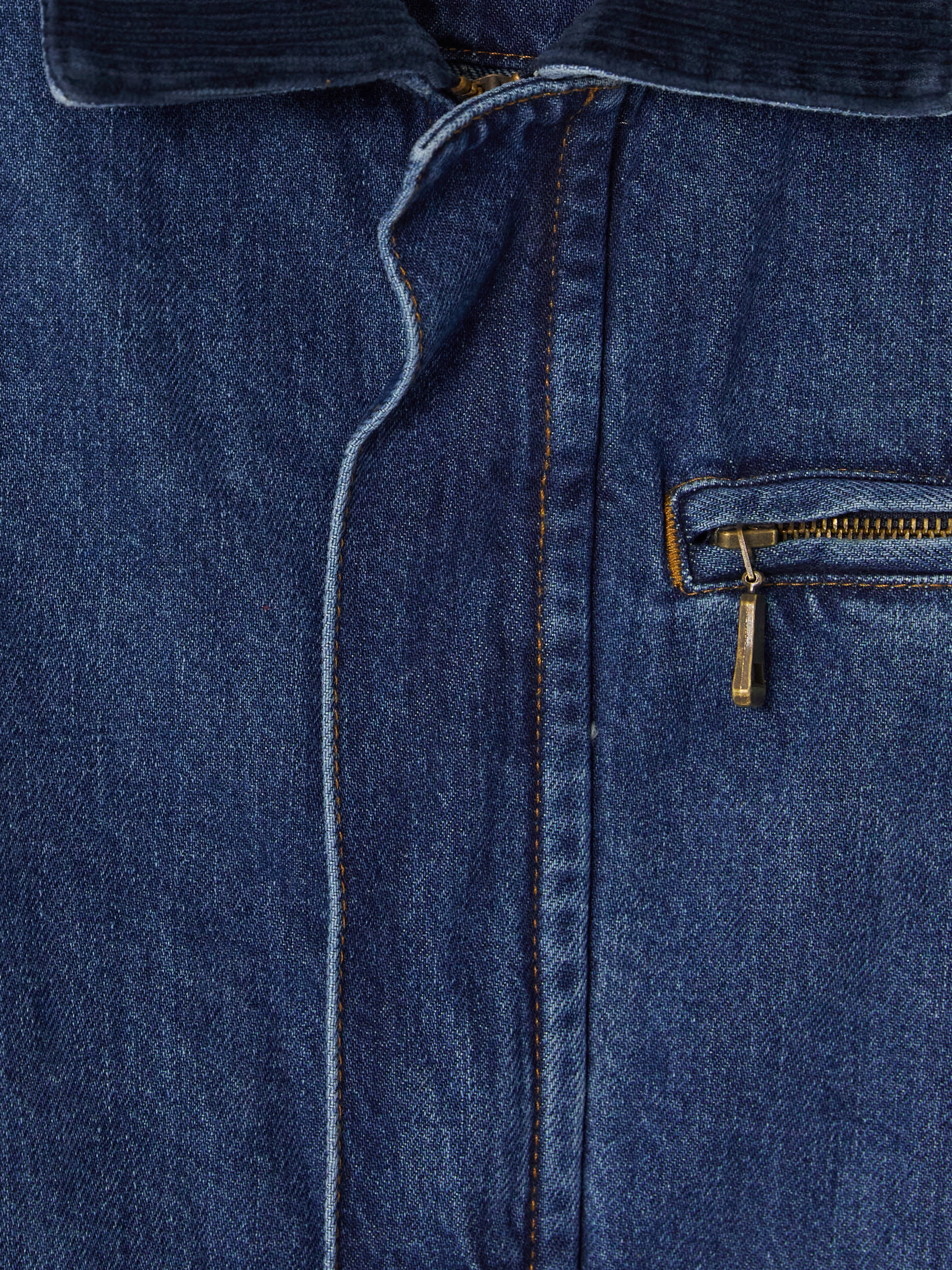 XSIDE Loose Fit Erkek Jean Ceket görsel 4