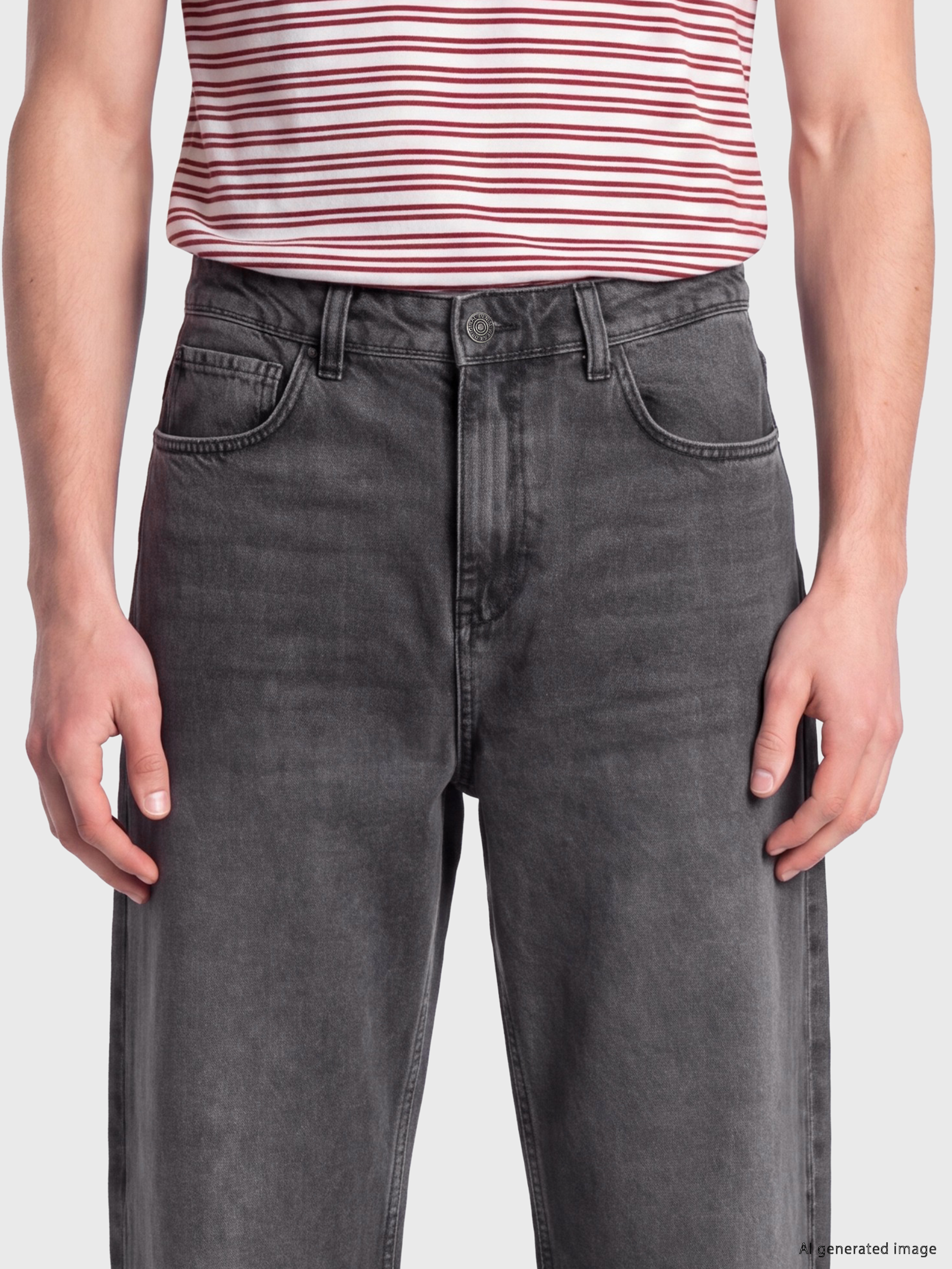 XSIDE Süper Baggy Fit Erkek Jean Pantolon görsel 2