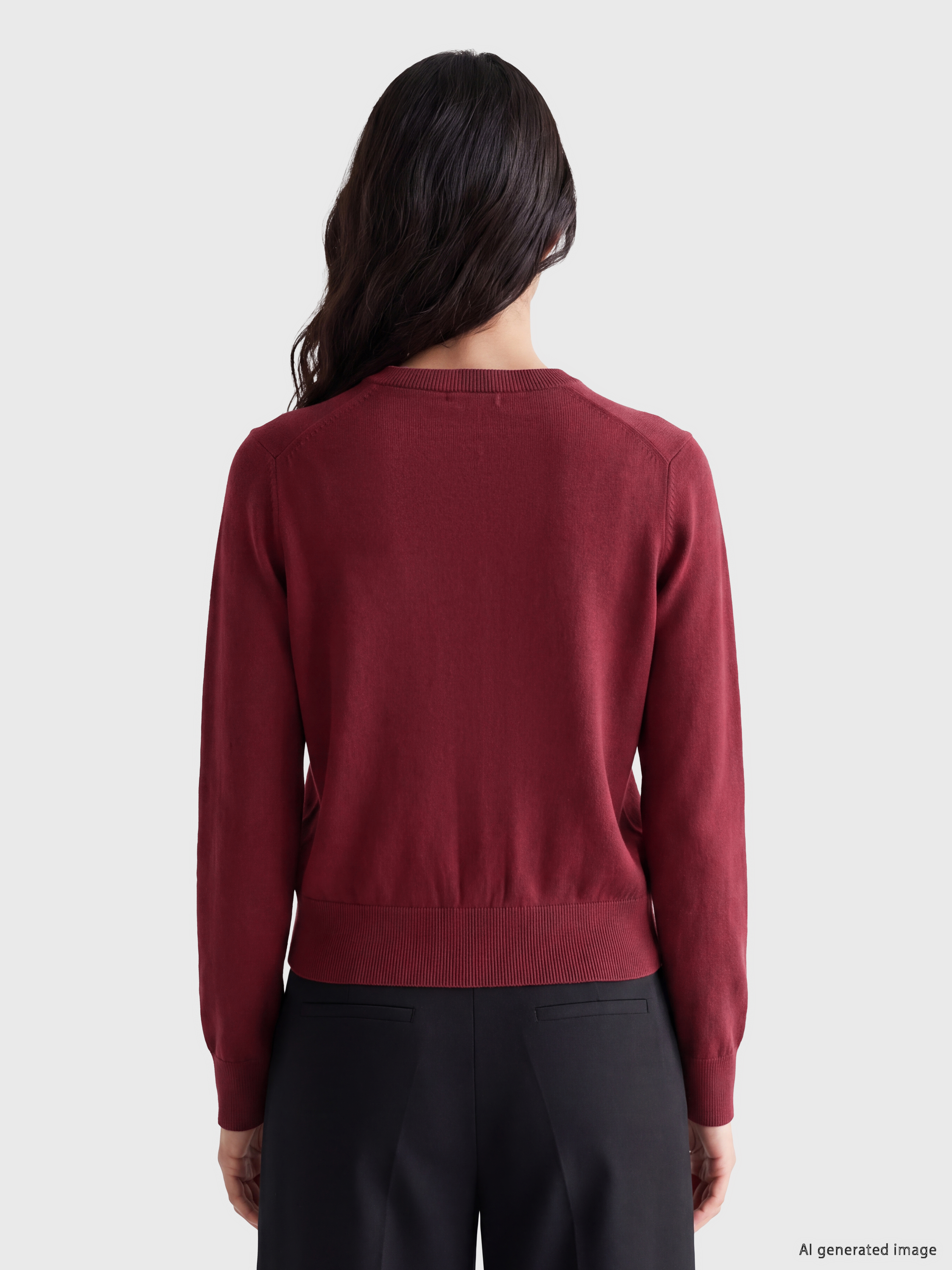 LCW Vision Bisiklet Yaka Kadın Triko Hırka görsel 4