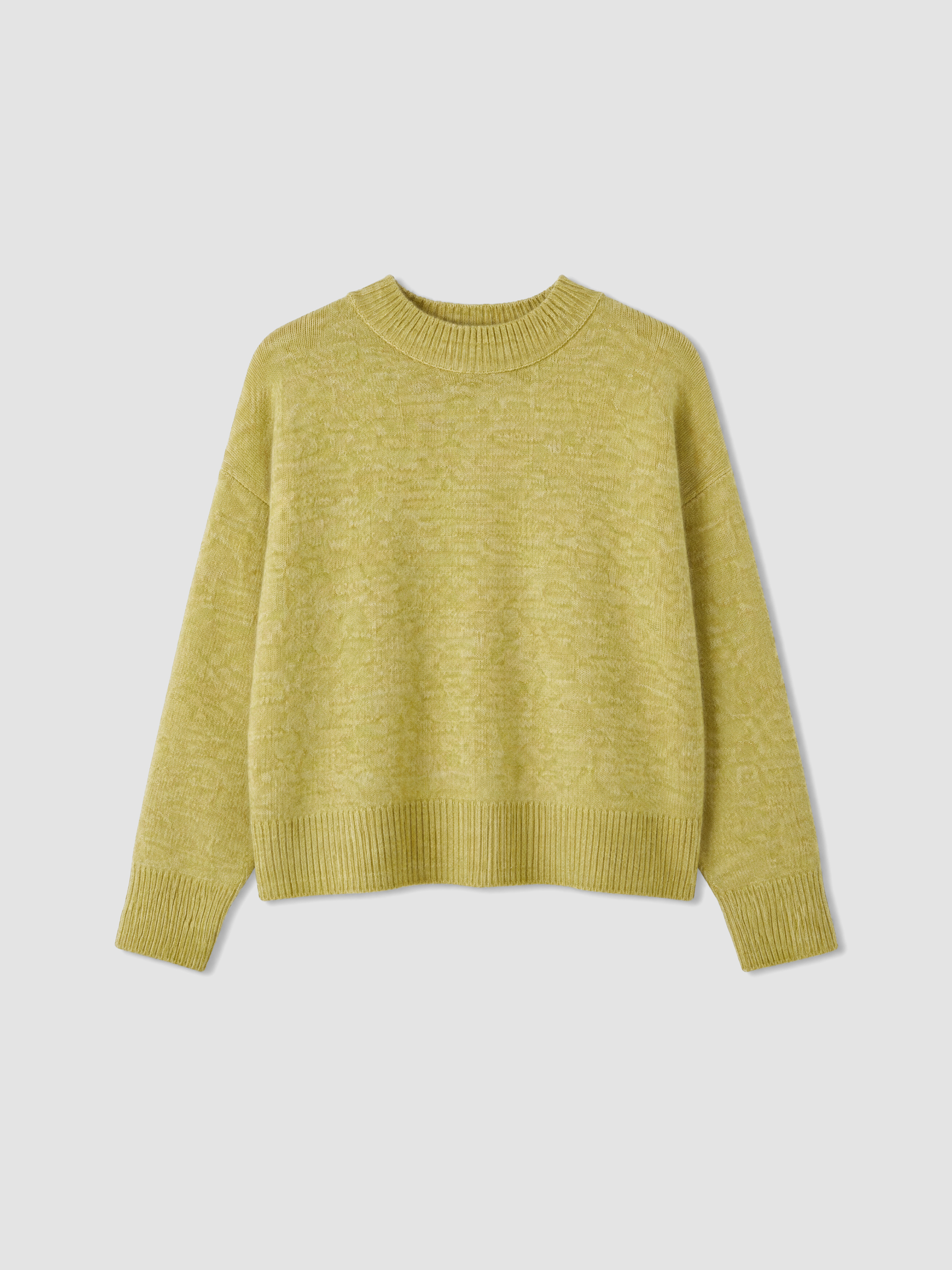 LCWAIKIKI Classic Bisiklet Yaka Oversize Kadın Triko Kazak görsel 5