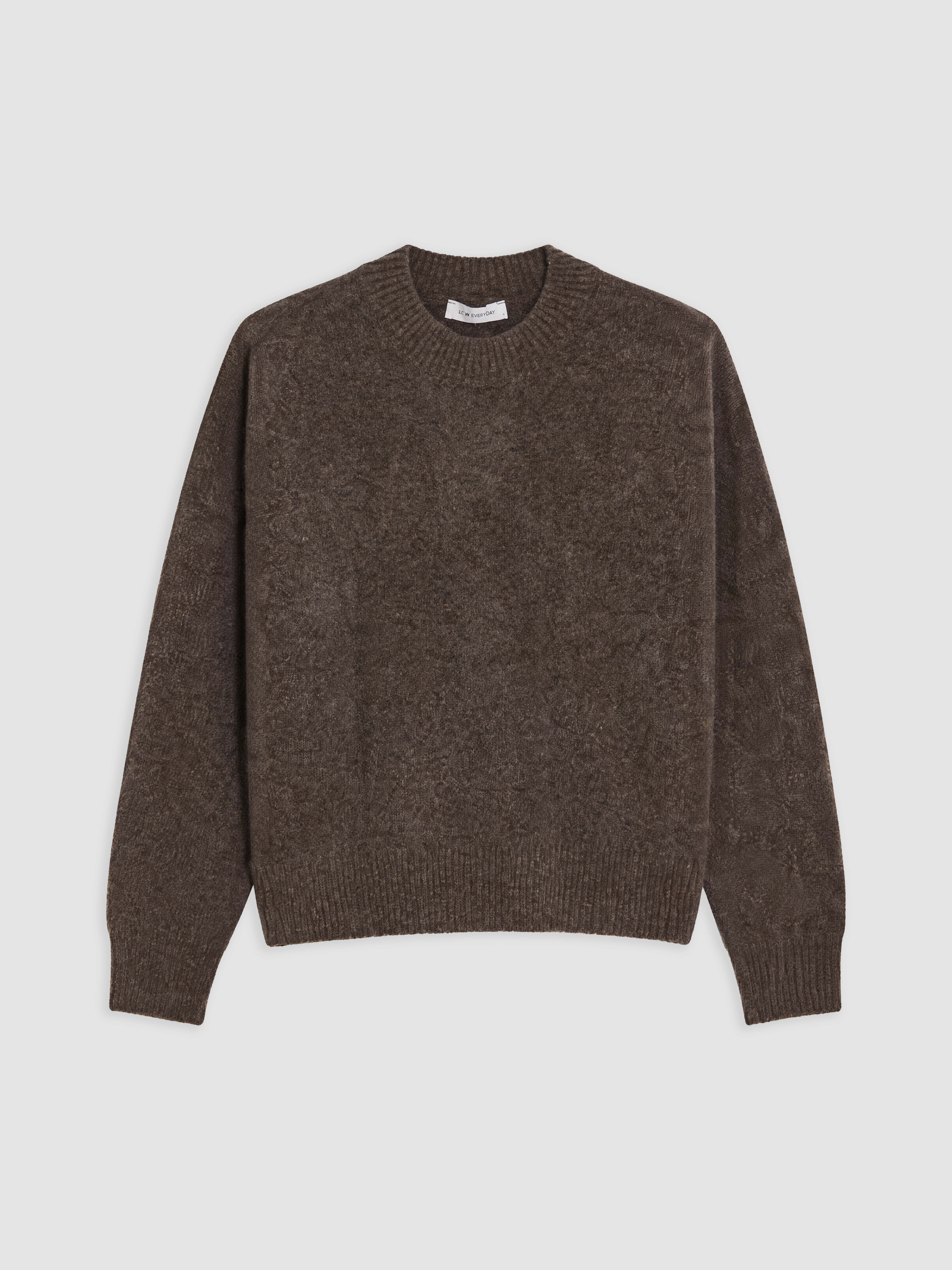 LCWAIKIKI Classic Bisiklet Yaka Oversize Kadın Triko Kazak görsel 5