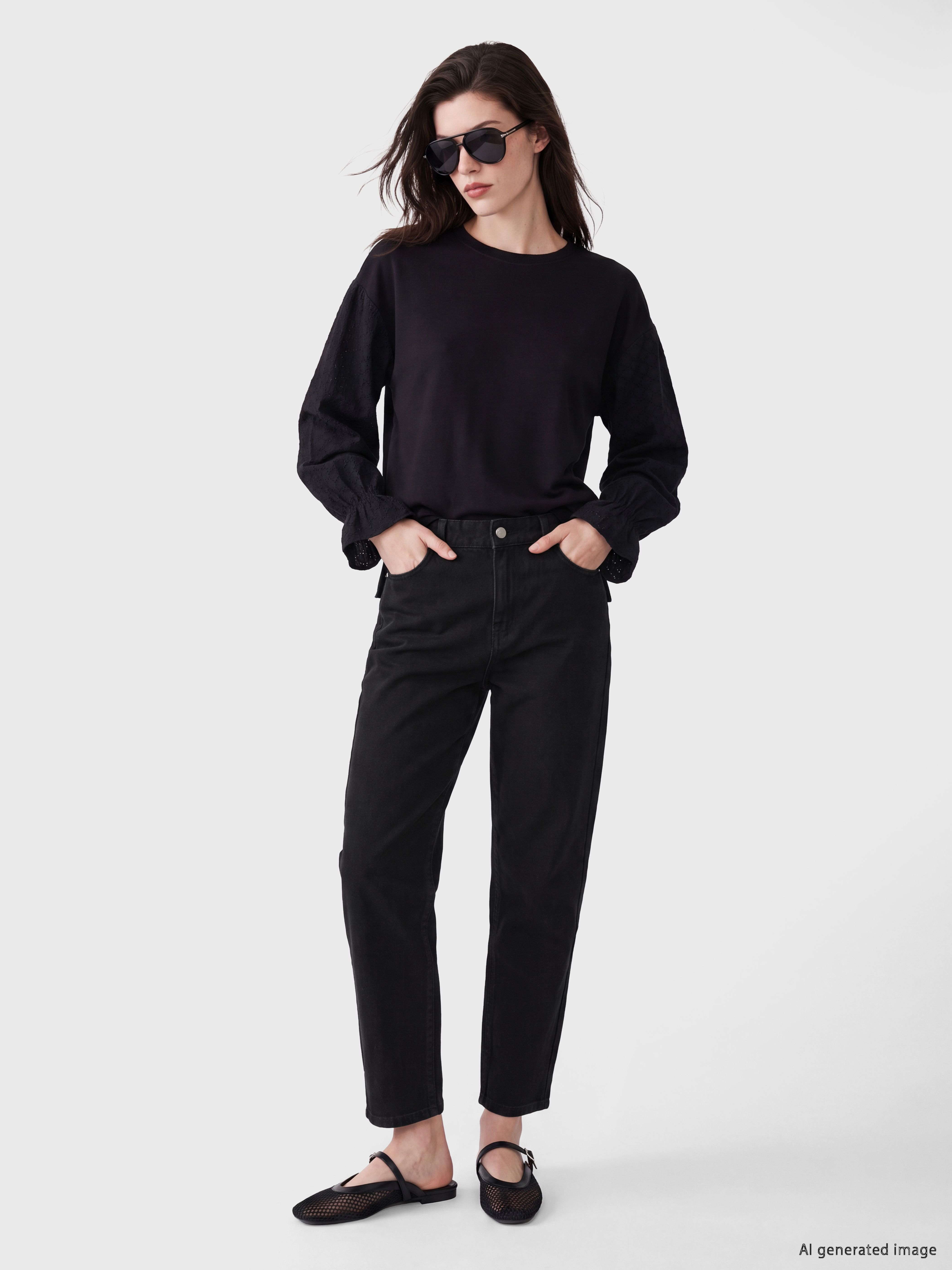 LCW Modest Balloon Fit Kadın Jean Pantolon