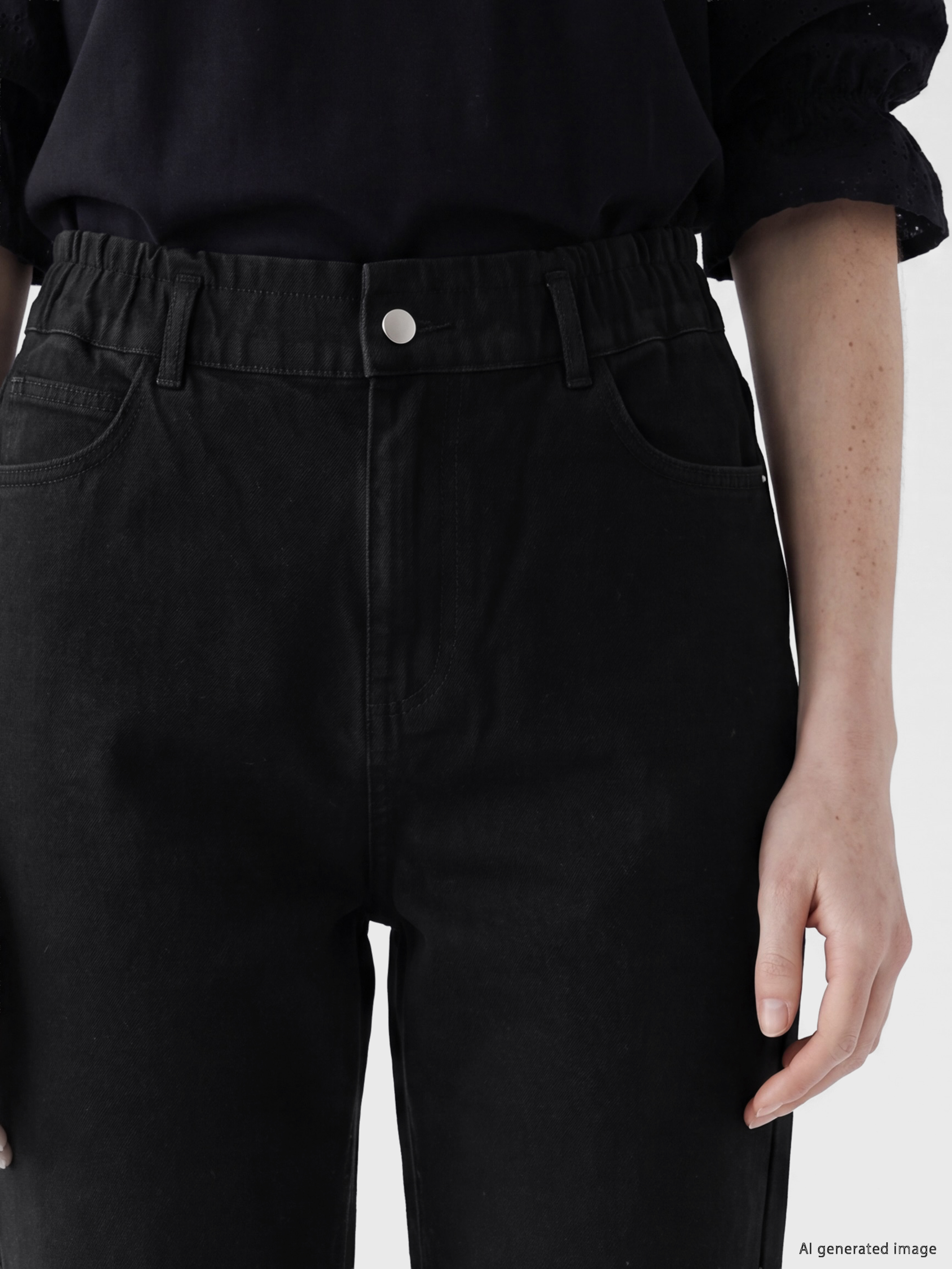 LCW Modest Balloon Fit Kadın Jean Pantolon görsel 3