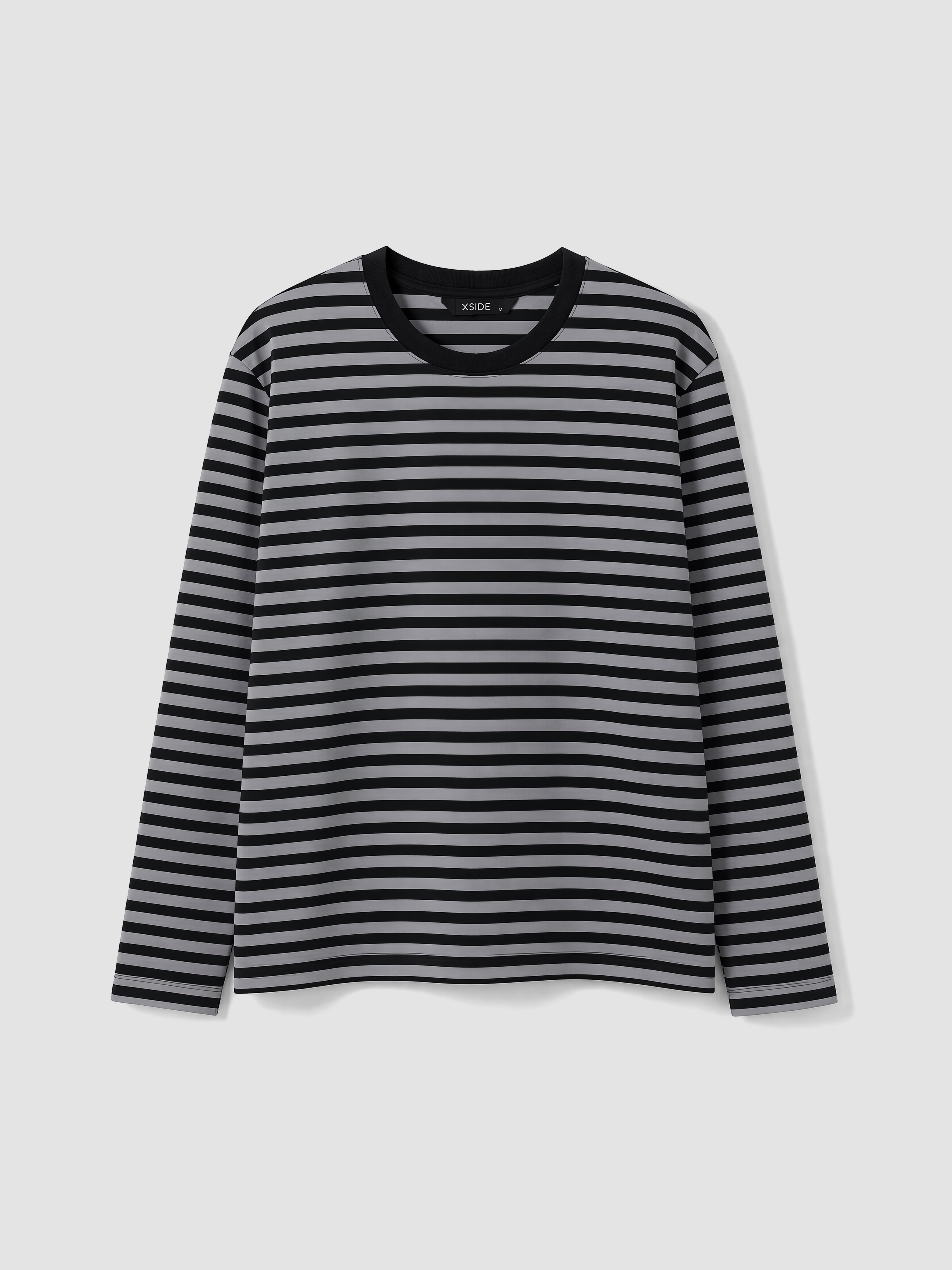 XSIDE Bisiklet Yaka Çizgili Erkek Sweatshirt görsel 5