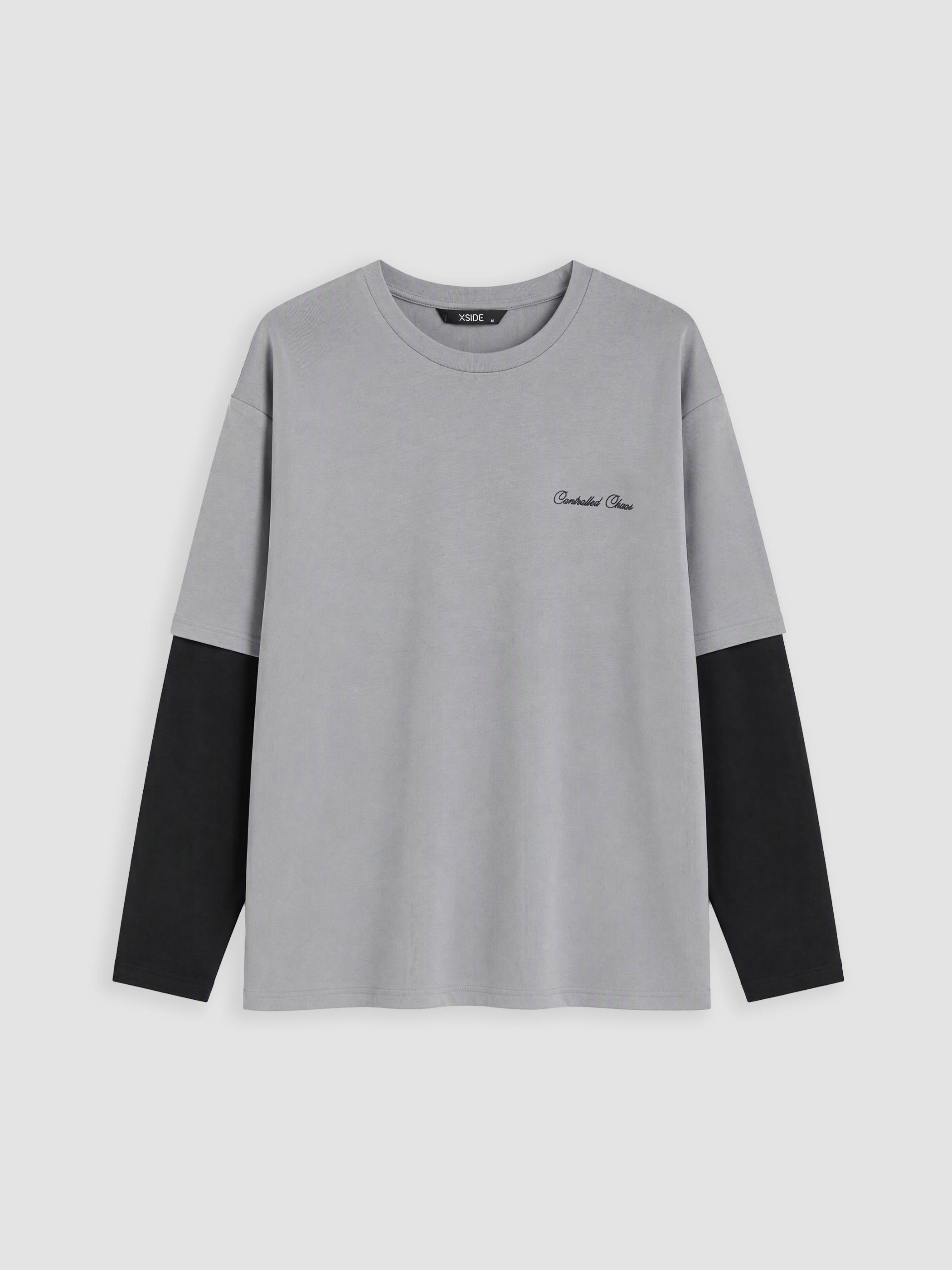 XSIDE Bisiklet Yaka Baskılı Erkek Sweatshirt görsel 5