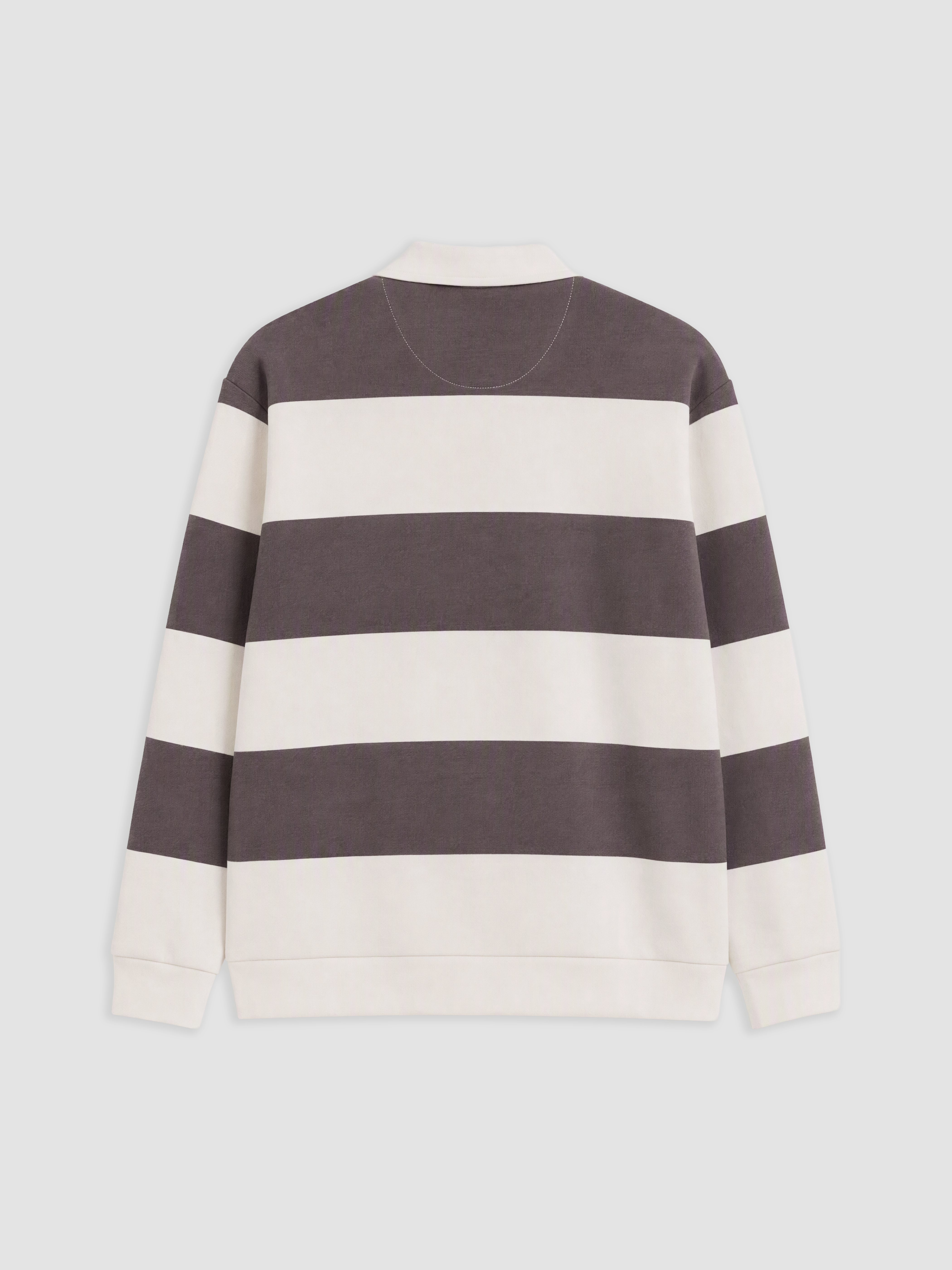 LCW Vision Polo Yaka Çizgili Erkek Sweatshirt görsel 5