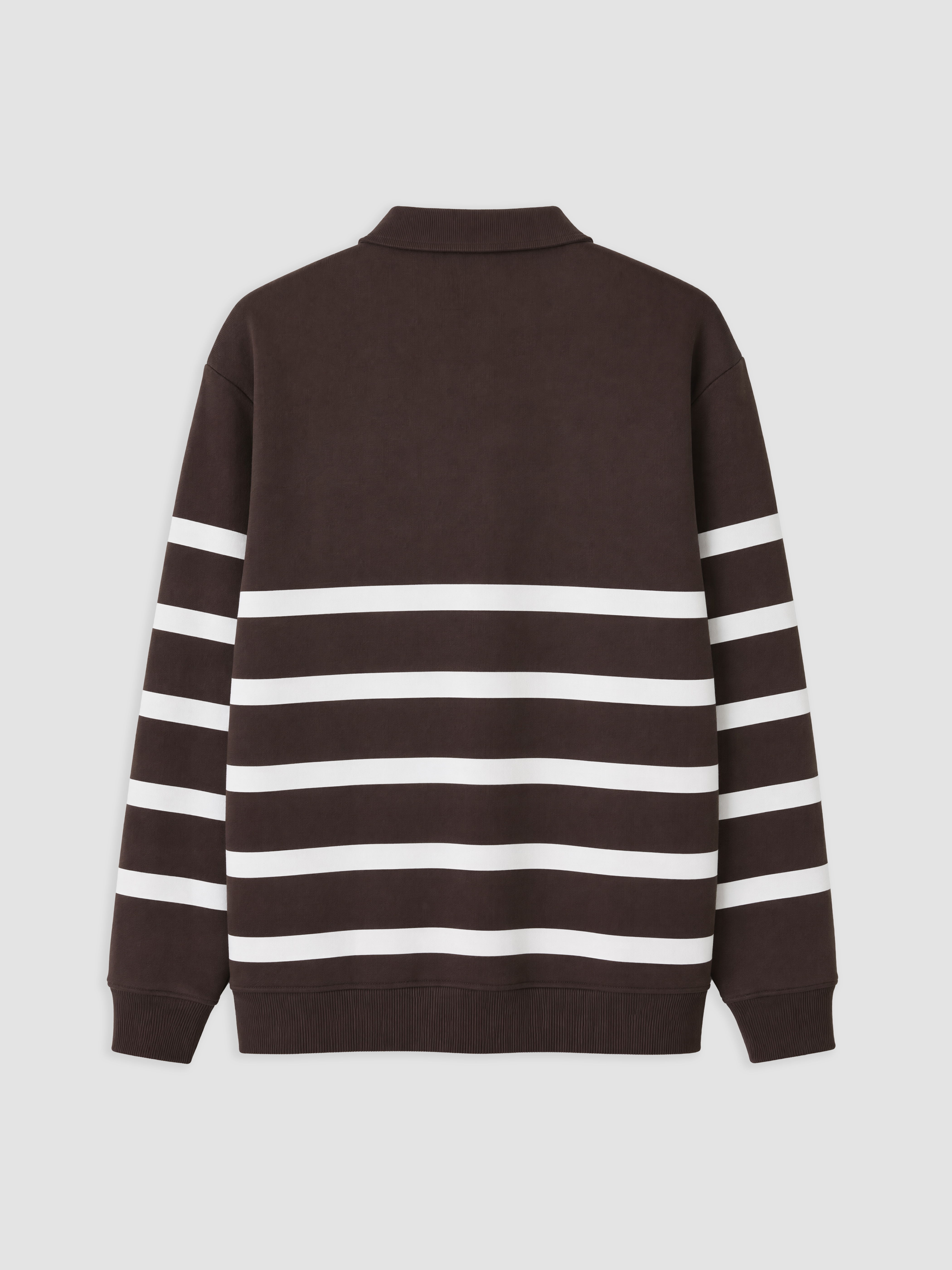 LCW Vision Polo Yaka Çizgili Erkek Sweatshirt görsel 5