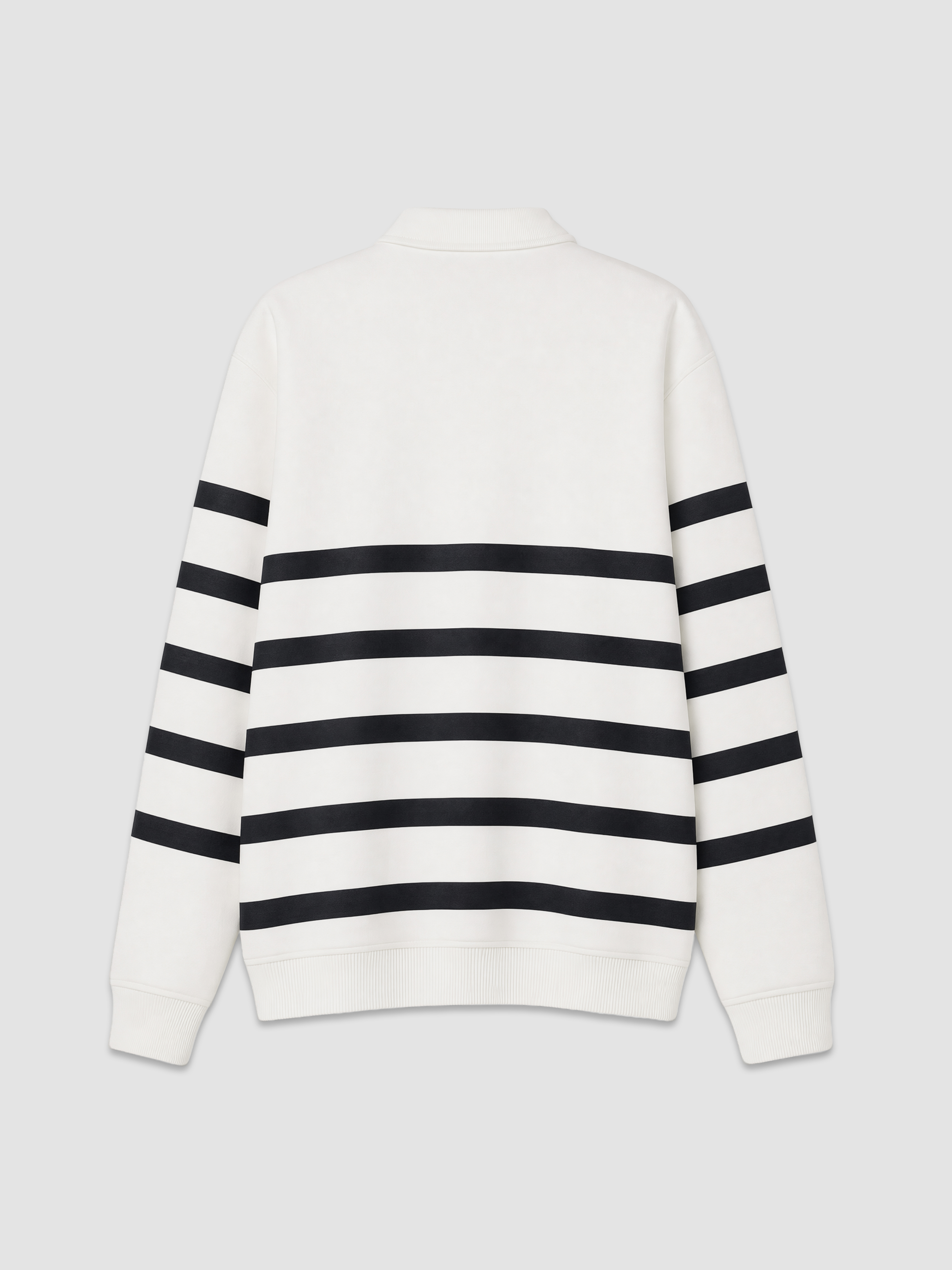 LCW Vision Polo Yaka Çizgili Erkek Sweatshirt görsel 6