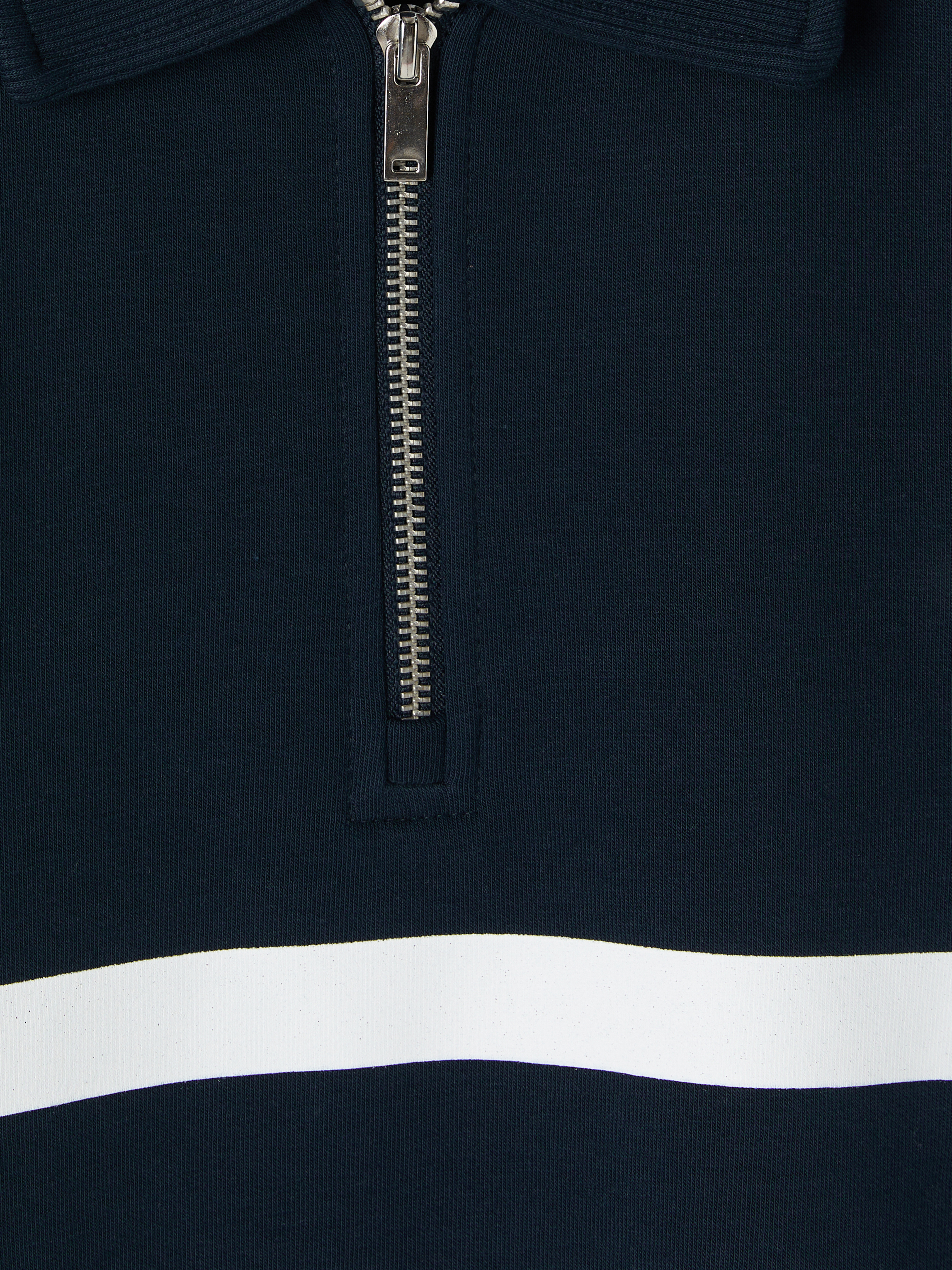 LCW Vision Polo Yaka Çizgili Erkek Sweatshirt görsel 6
