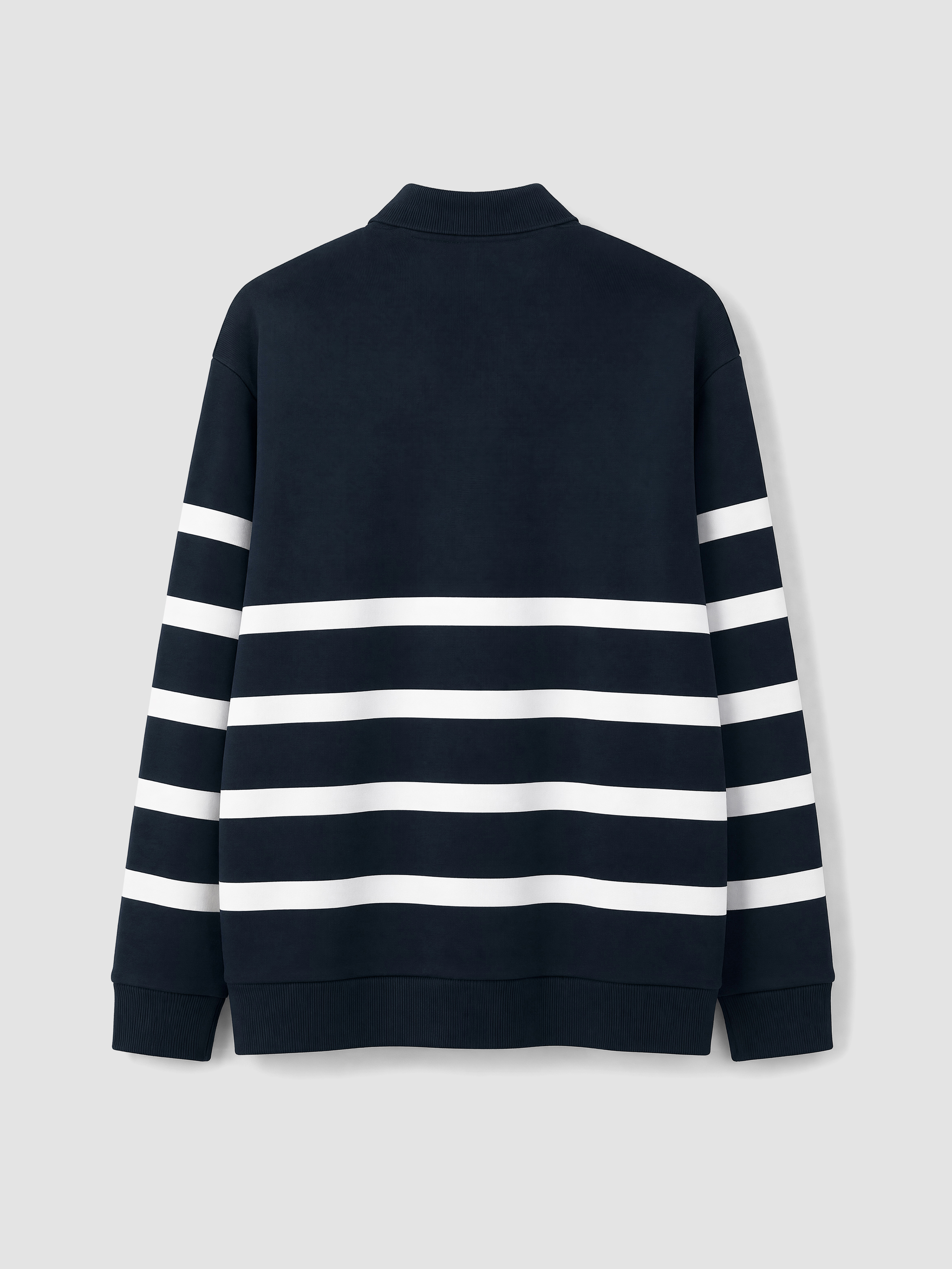 LCW Vision Polo Yaka Çizgili Erkek Sweatshirt görsel 8