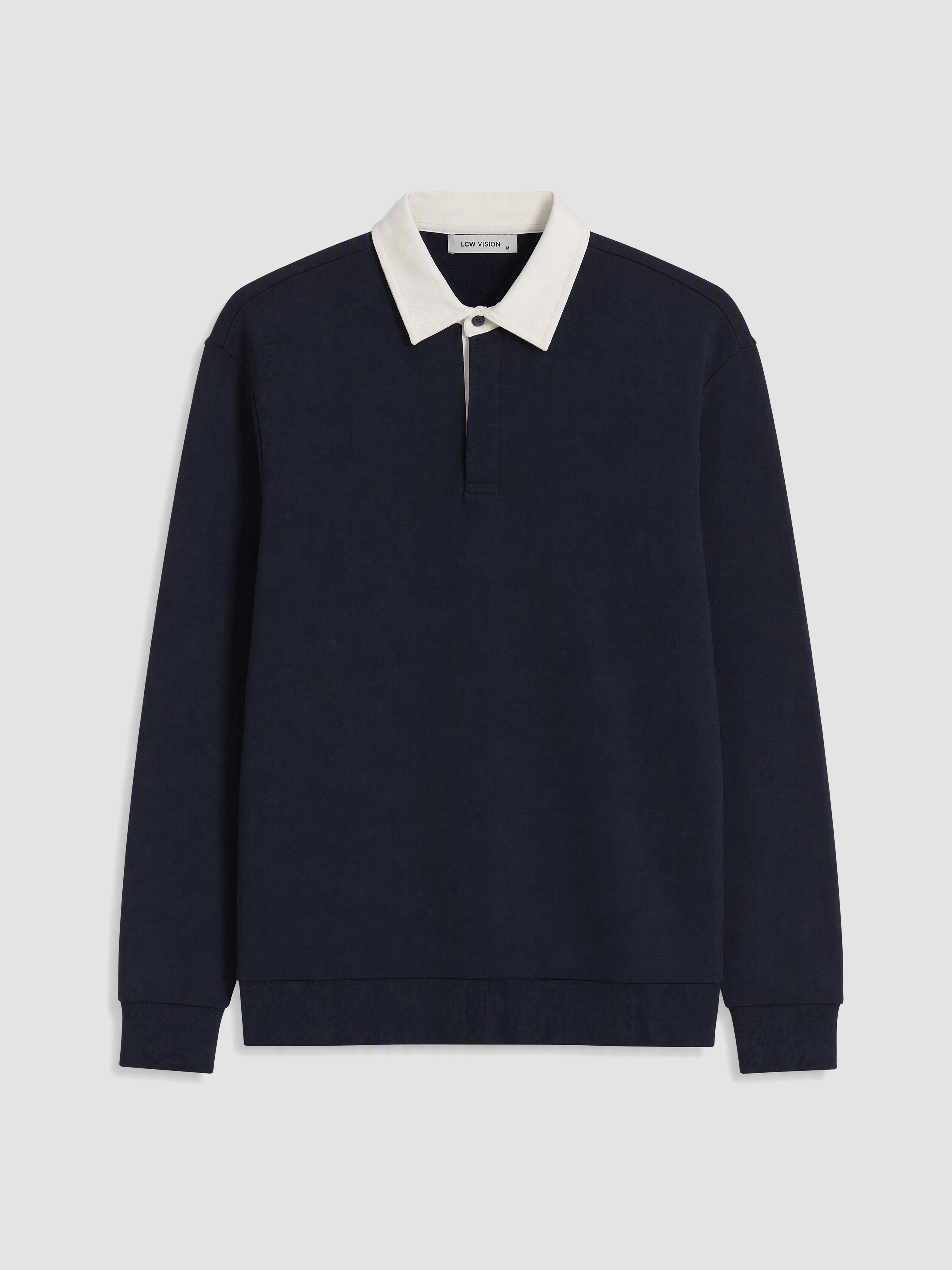 LCW Vision Polo Yaka Erkek Sweatshirt görsel 5