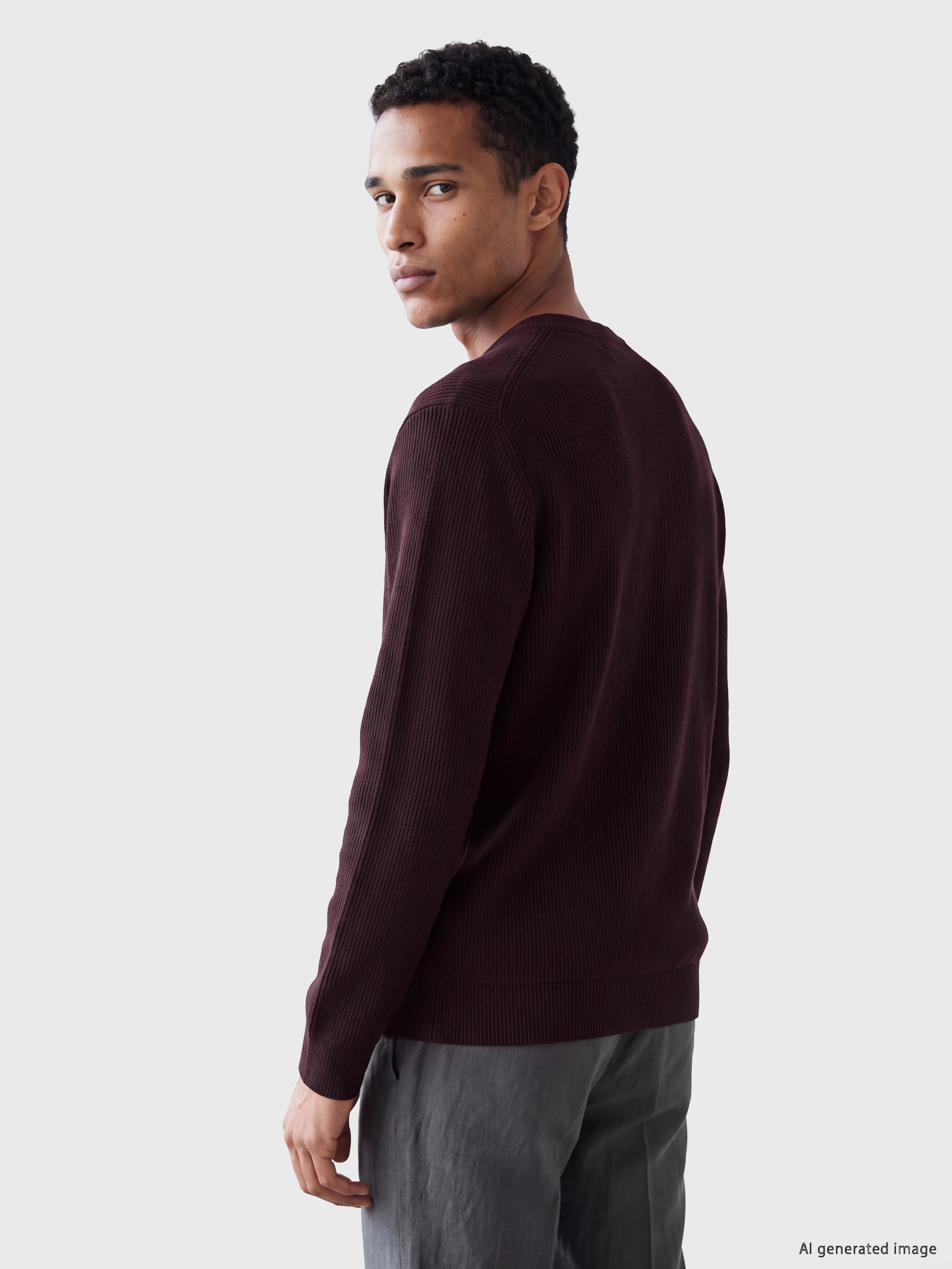 LCW Vision Bisiklet Yaka Erkek Kalın Sweatshirt görsel 3
