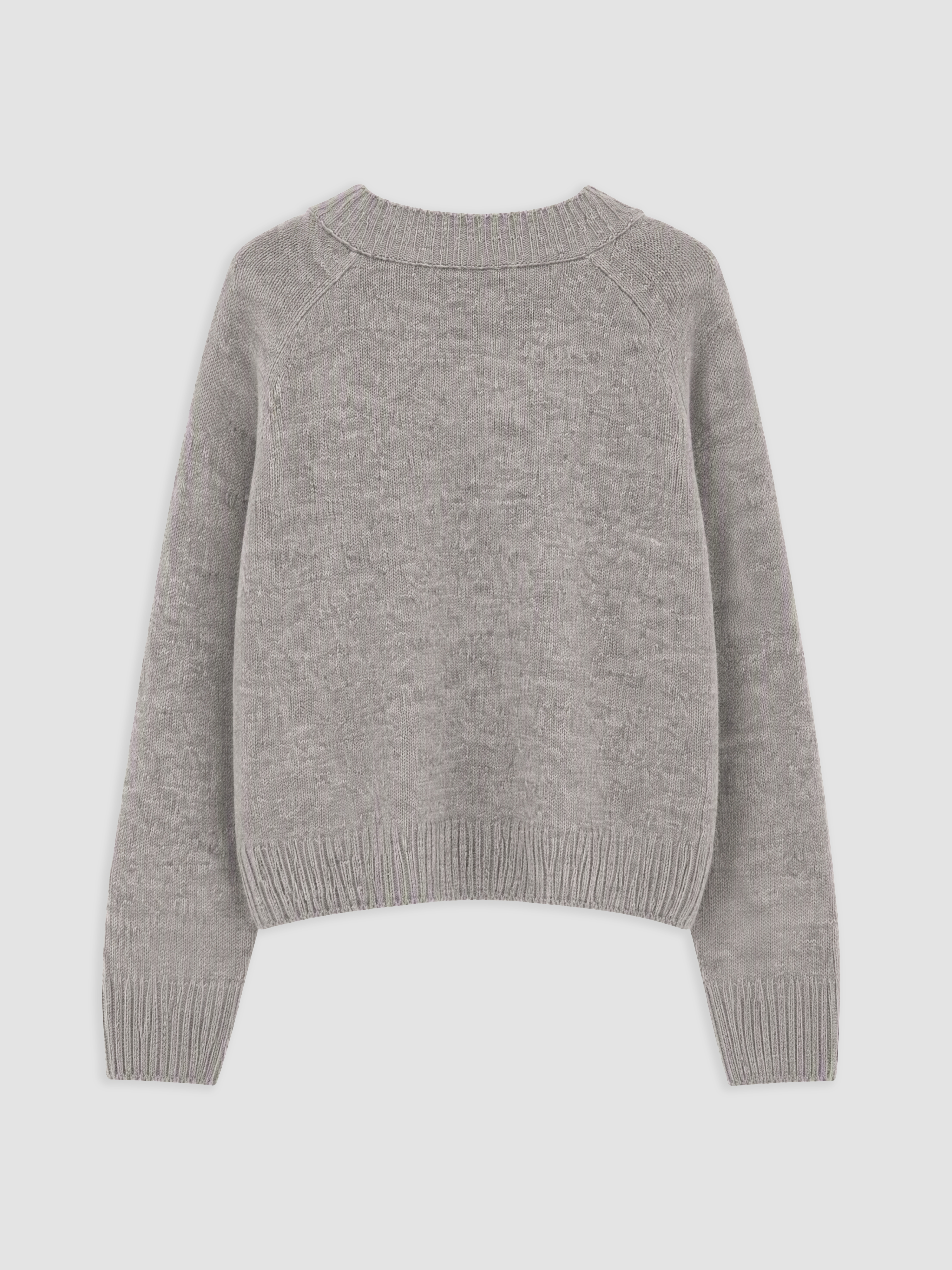 LCW Vision V Yaka Oversize Kadın Triko Kazak görsel 6