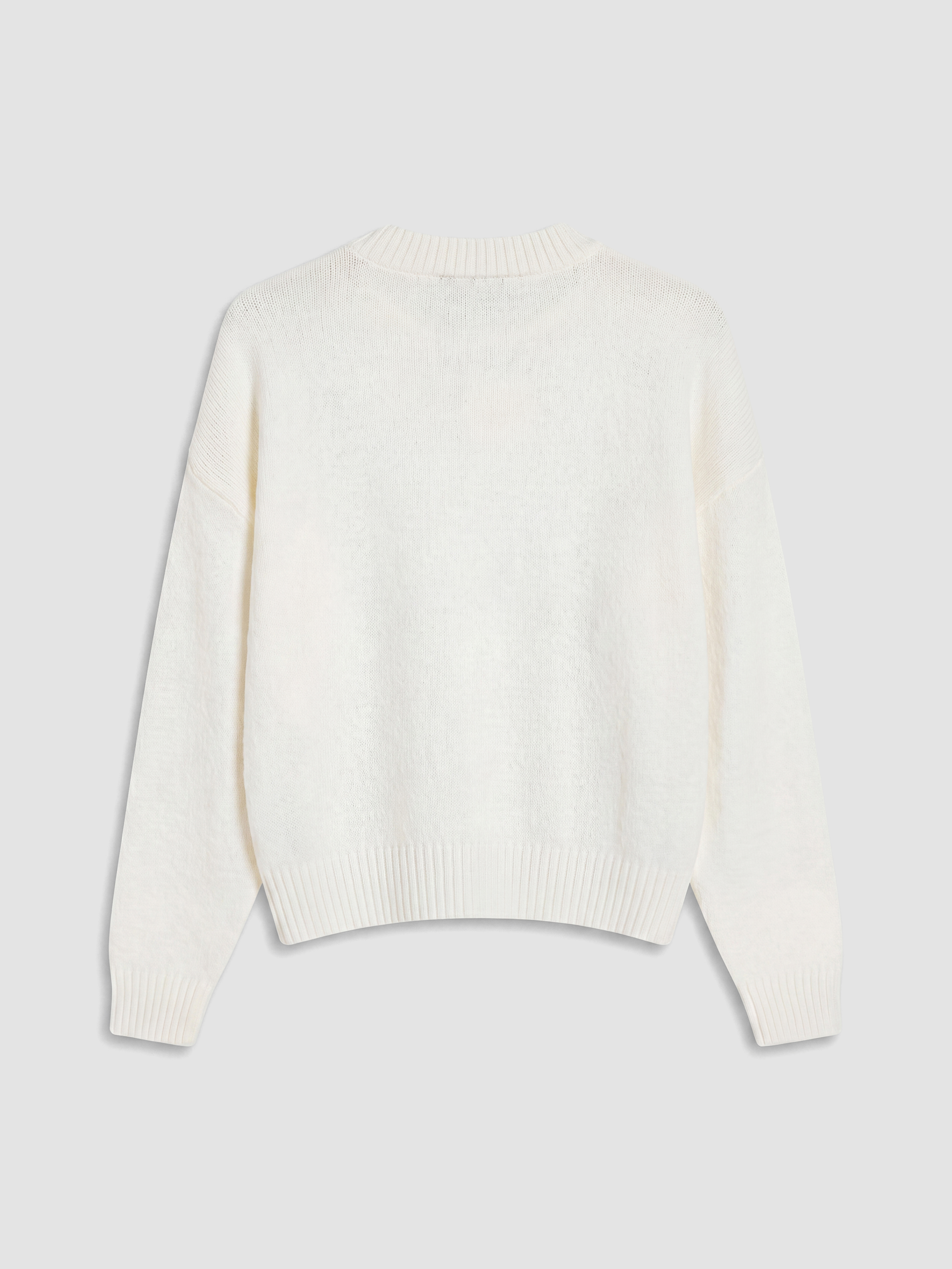 LCW Comfort Bisiklet Yaka Nakışlı Kadın Triko Kazak görsel 7