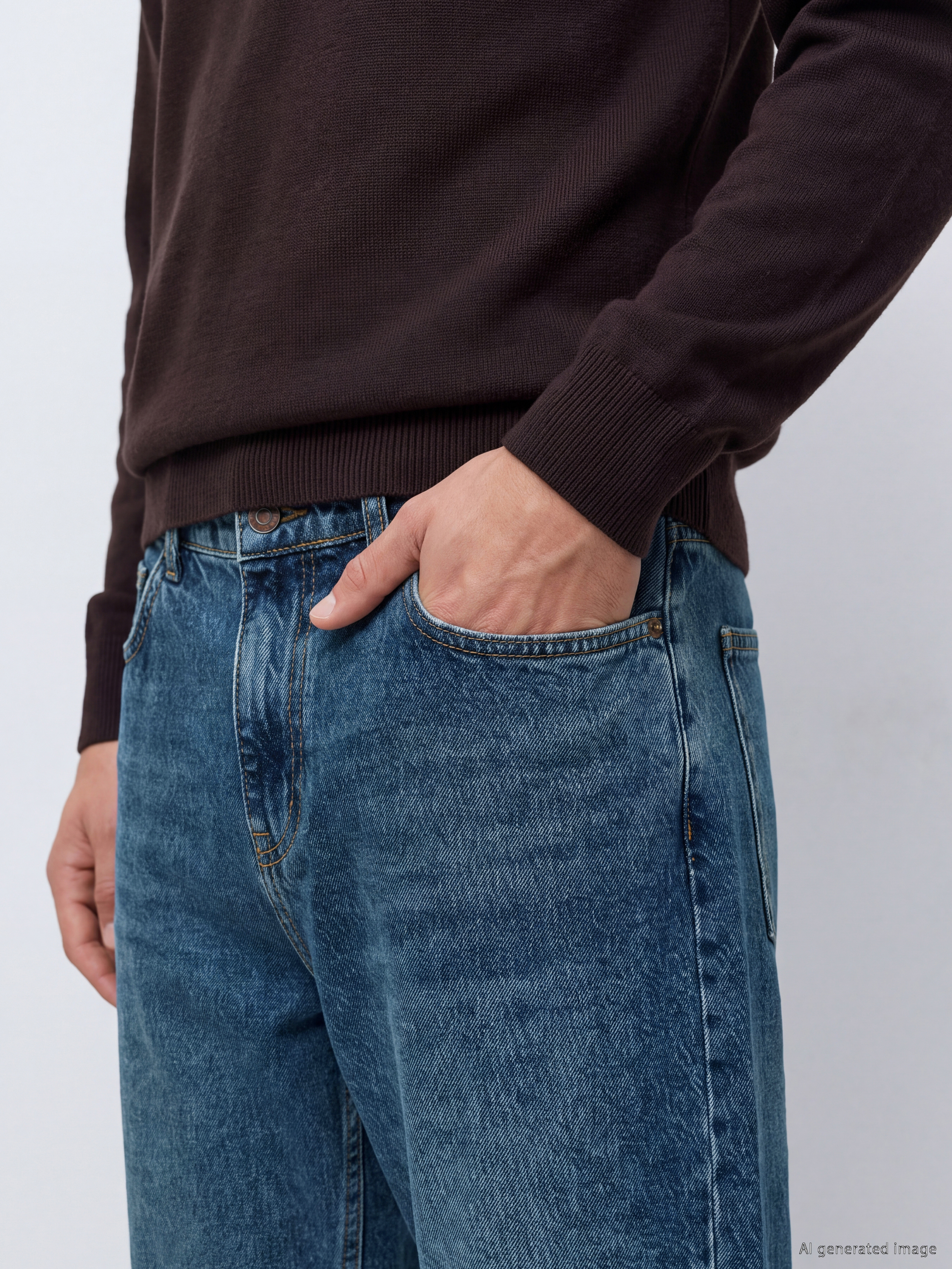 LCW Jeans Baggy Fit Erkek Jean Pantolon görsel 3