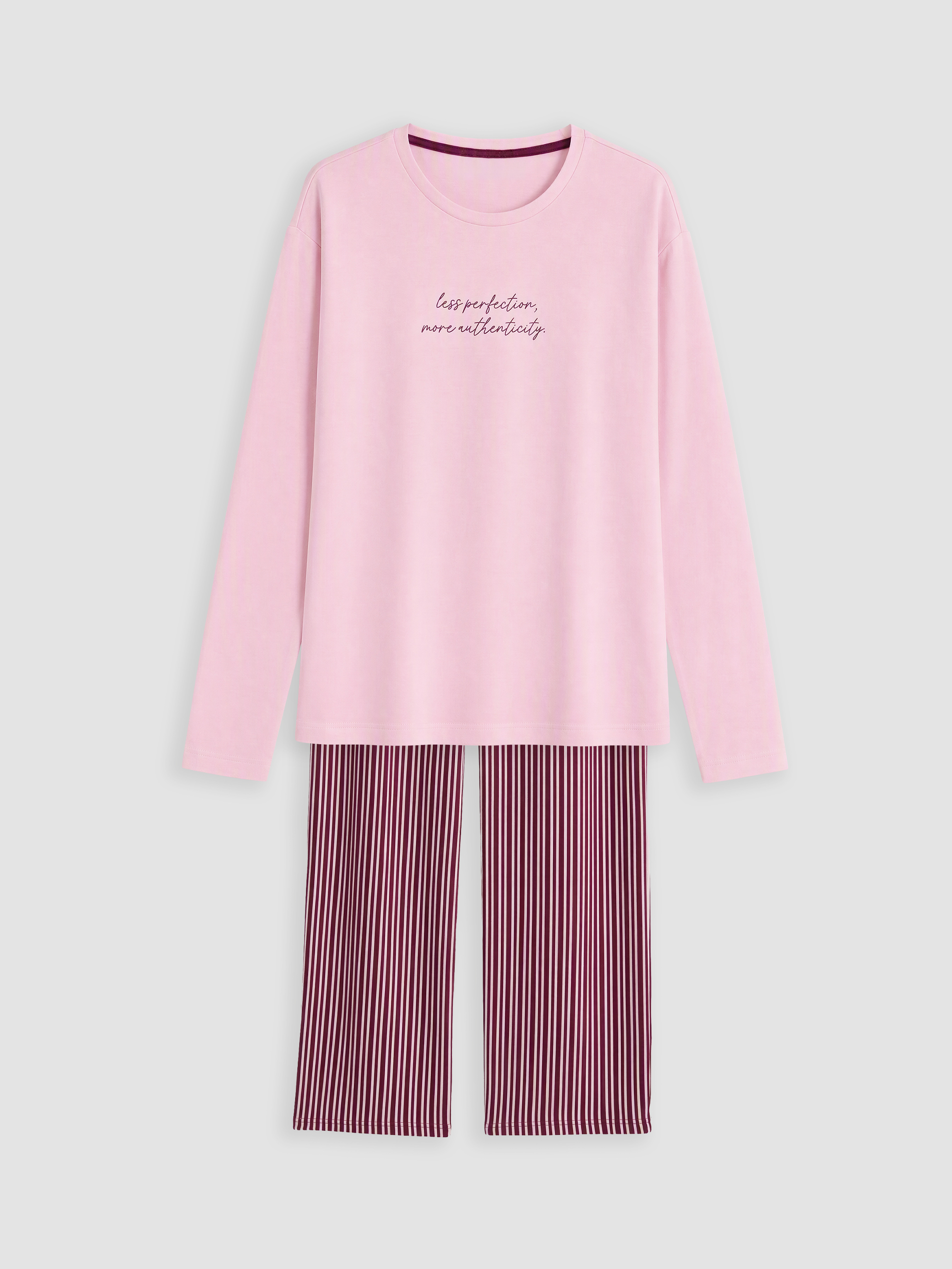 LCW DREAM Bisiklet Yaka Kadın Pijama Takımı
