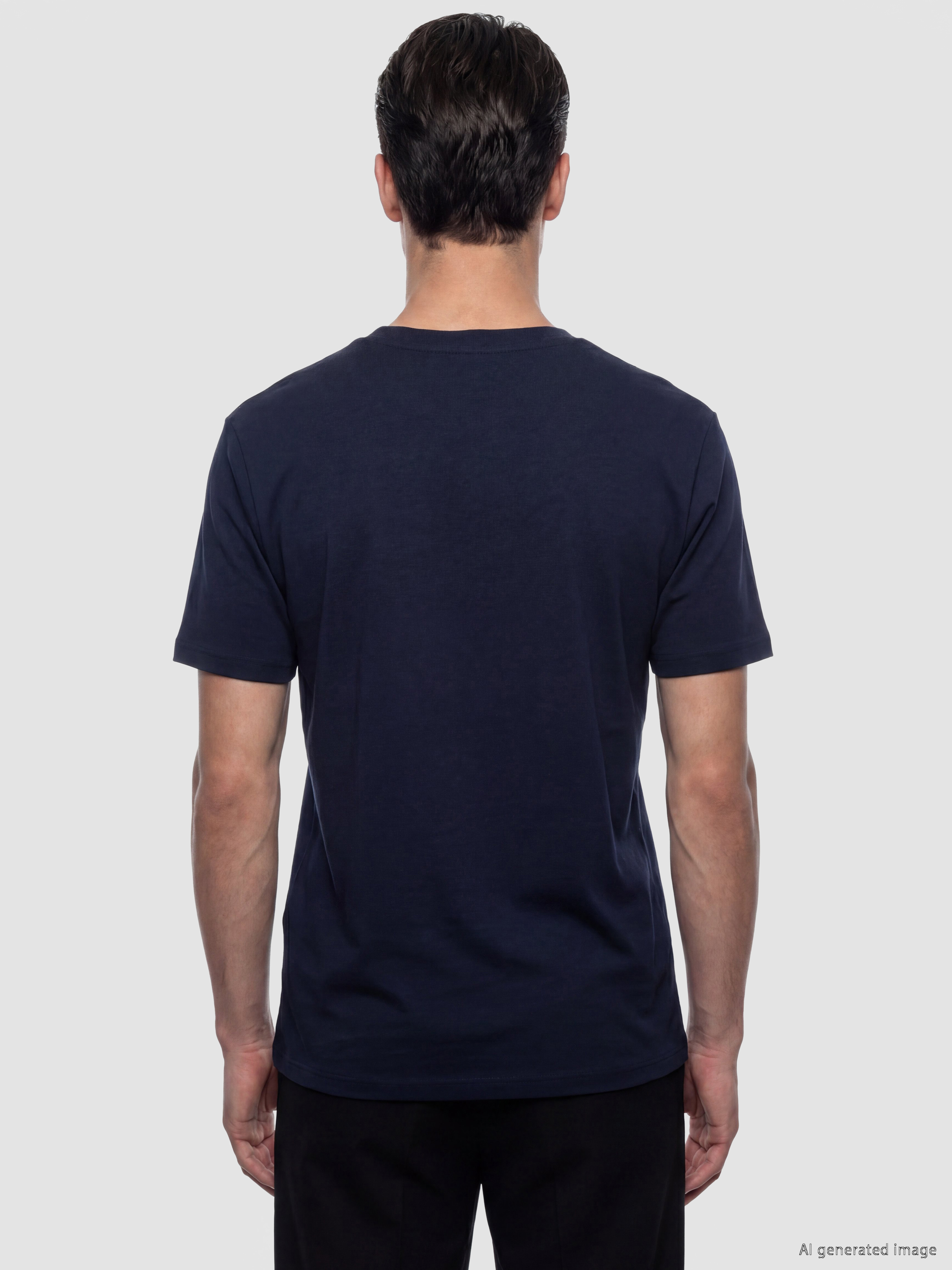 LCWAIKIKI Classic Regular Fit Dry Touch Kalın Kumaş Tişört /03 görsel 5