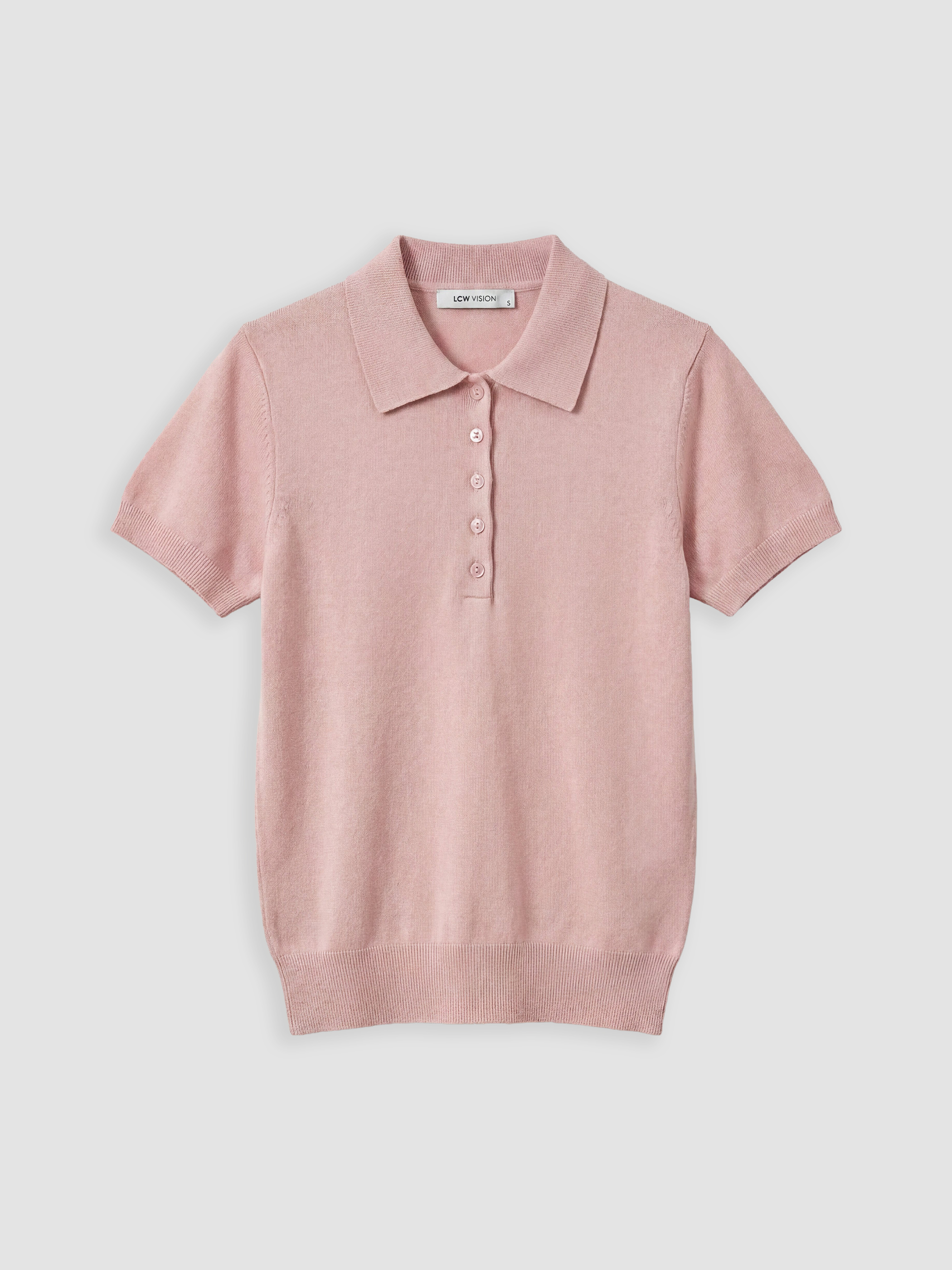 LCW Vision Polo Yaka Kadın Triko Kazak görsel 5