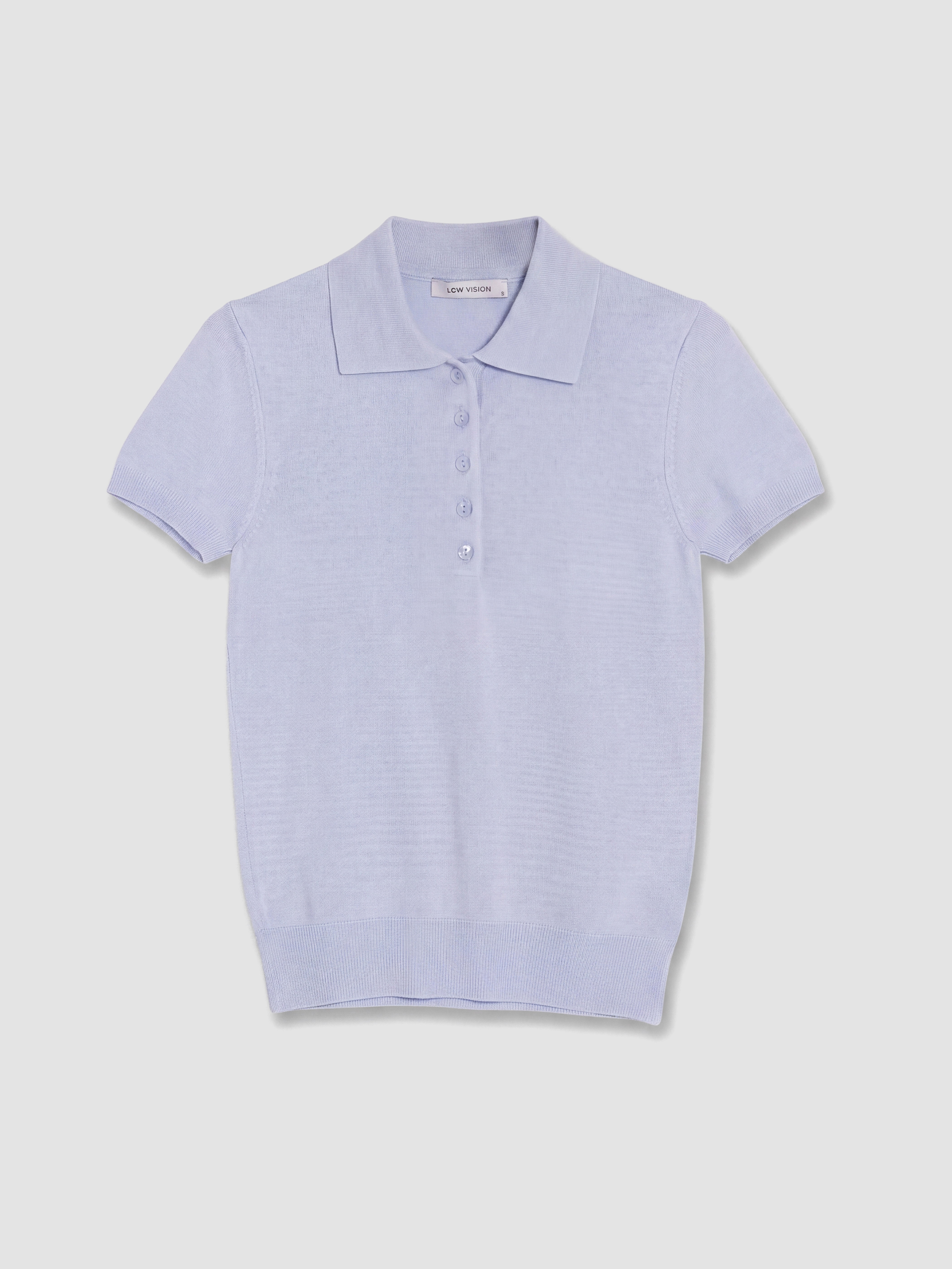 LCW Vision Polo Yaka Kadın Triko Kazak görsel 5