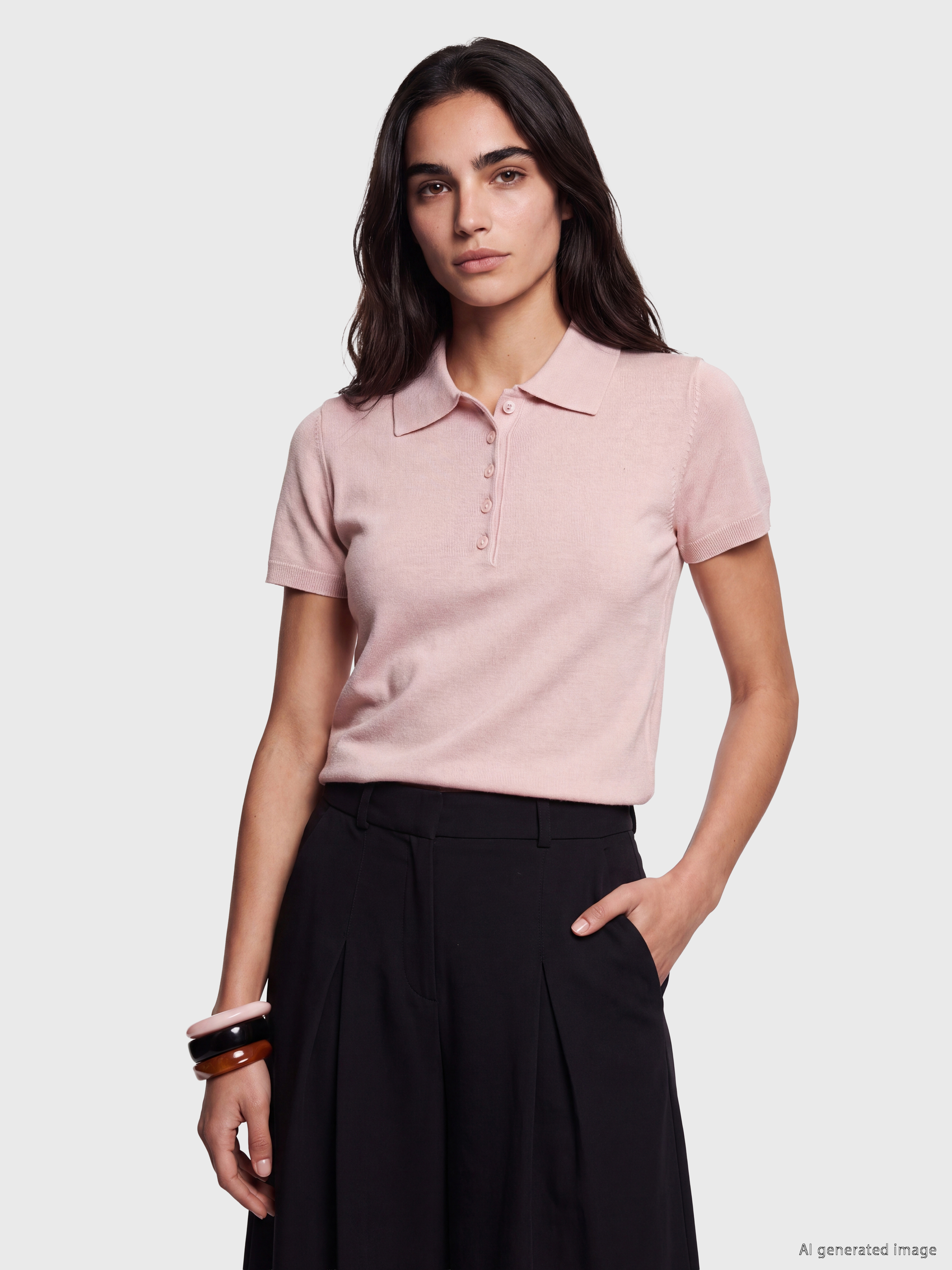 LCW Vision Polo Yaka Kadın Triko Kazak