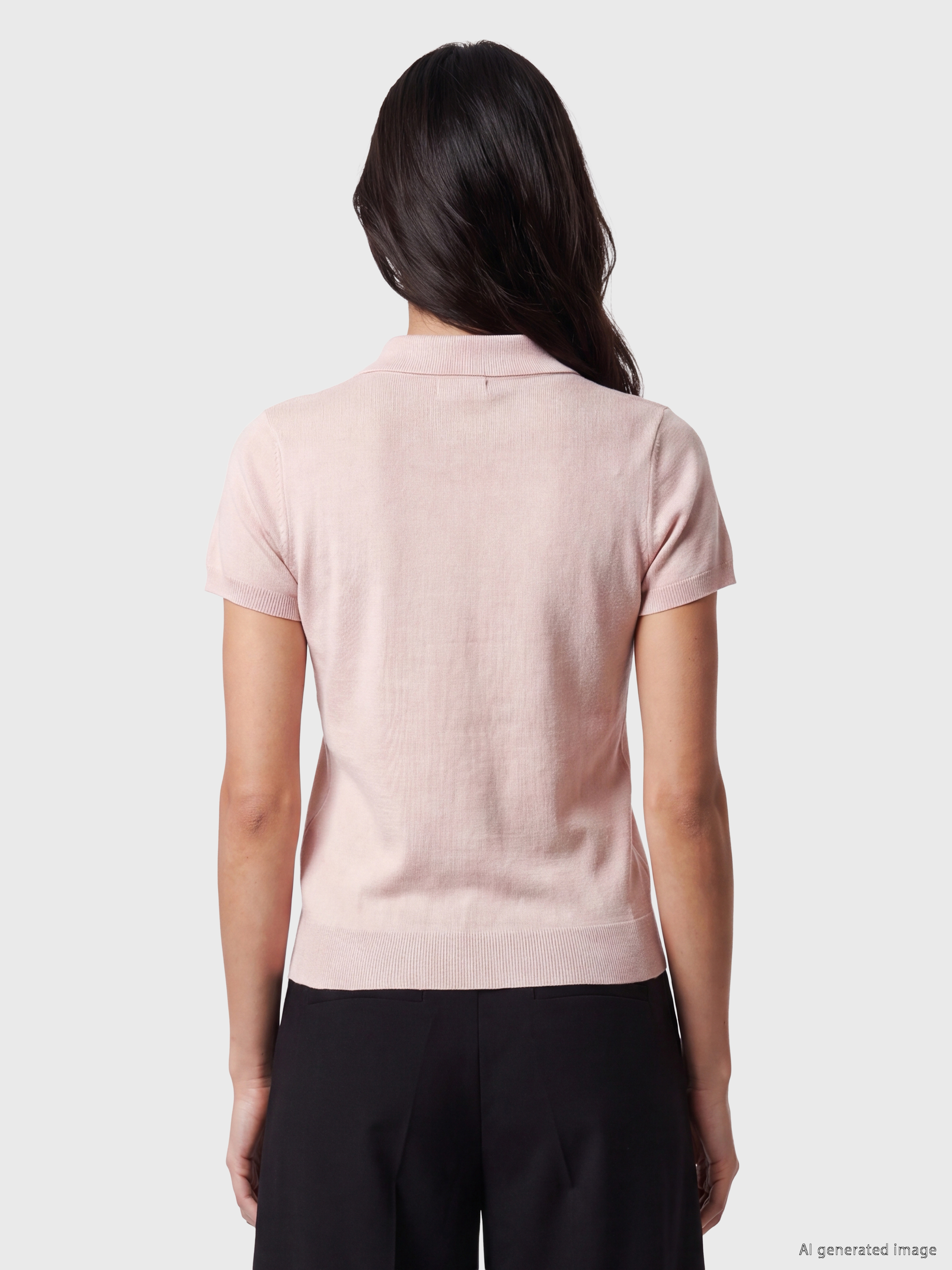 LCW Vision Polo Yaka Kadın Triko Kazak görsel 4