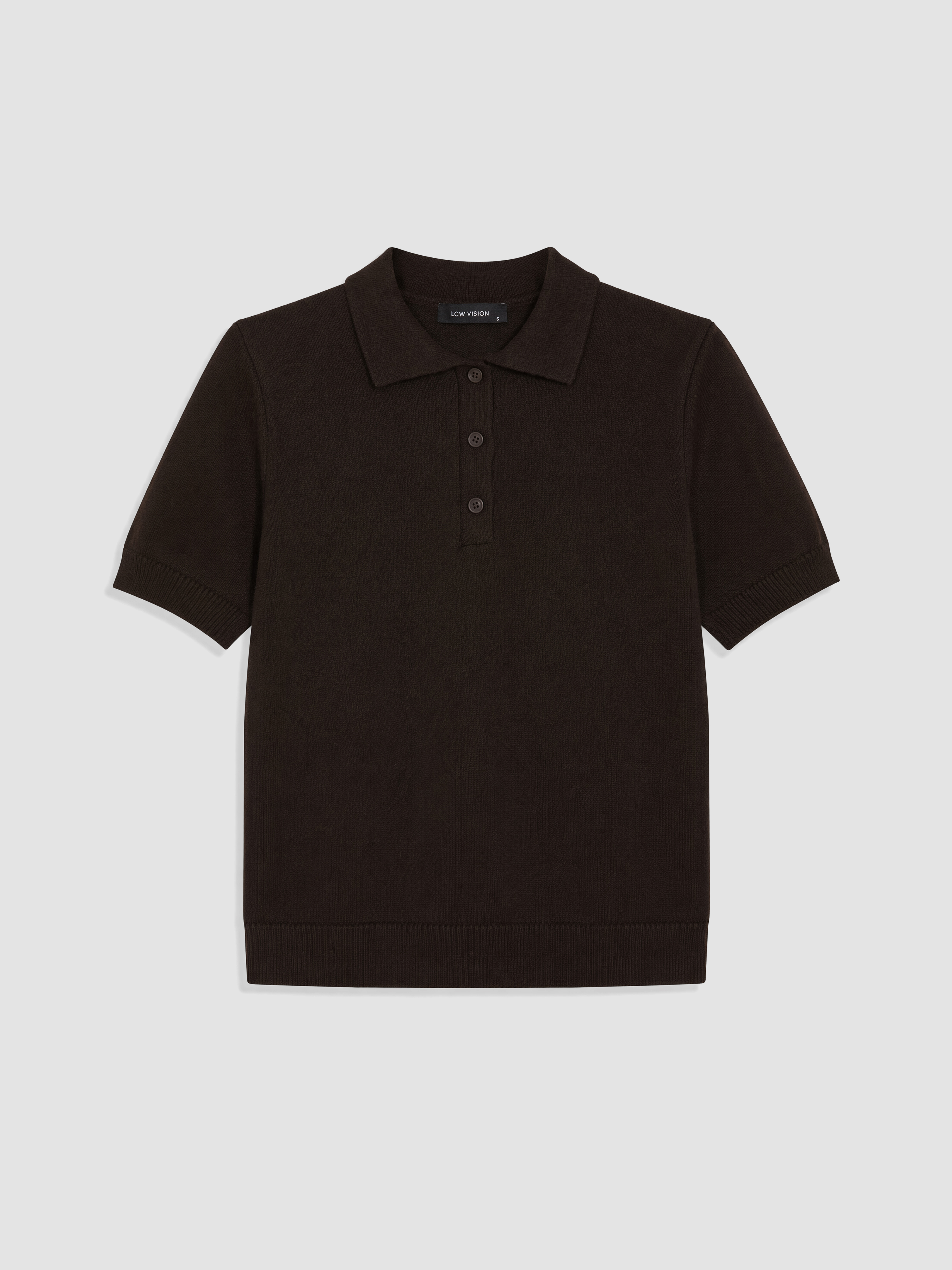 LCW Vision Polo Yaka Kadın Triko Kazak görsel 5