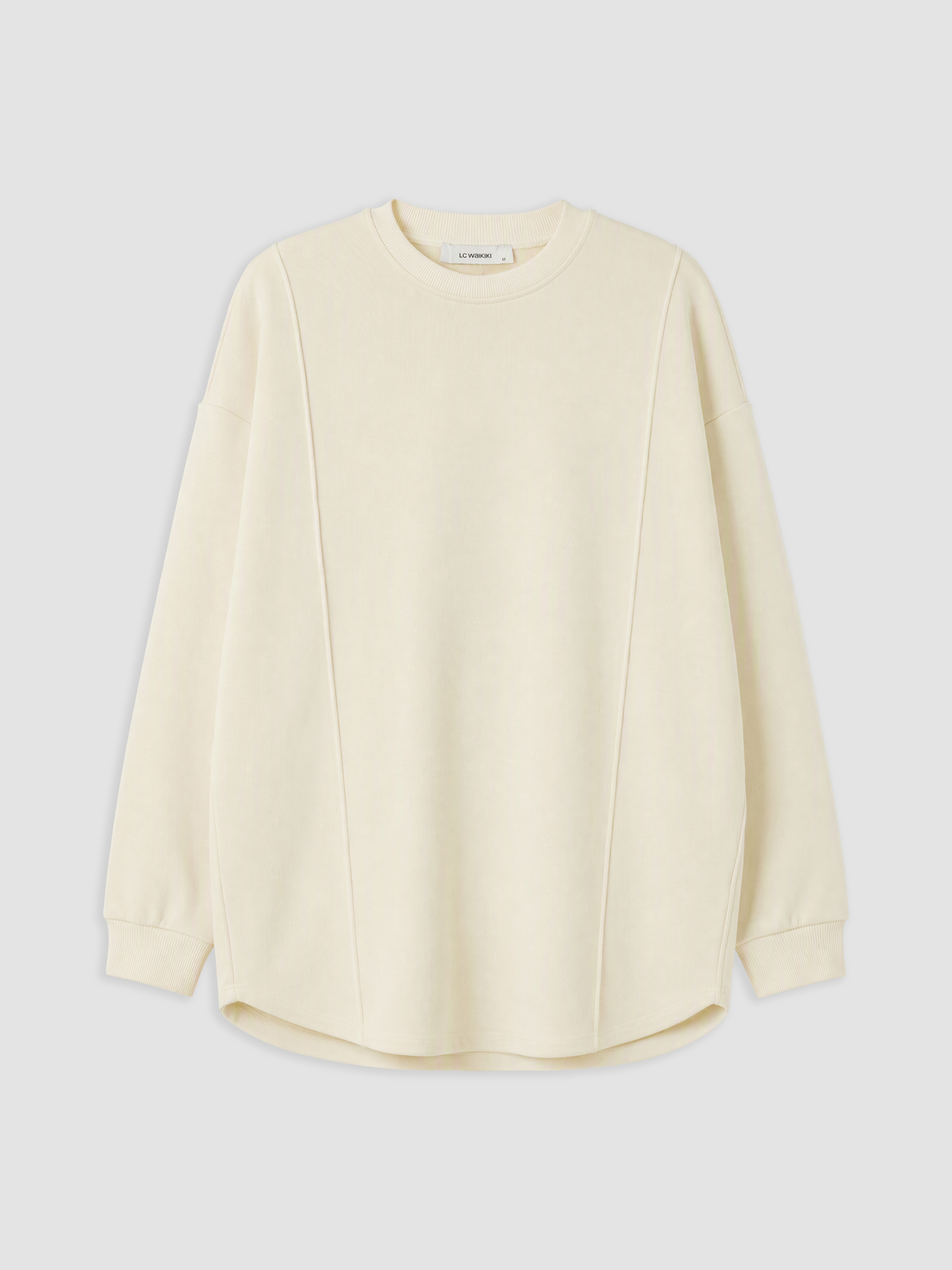 LC WAIKIKI Bisiklet Yaka Kadın Sweatshirt Tunik görsel 5
