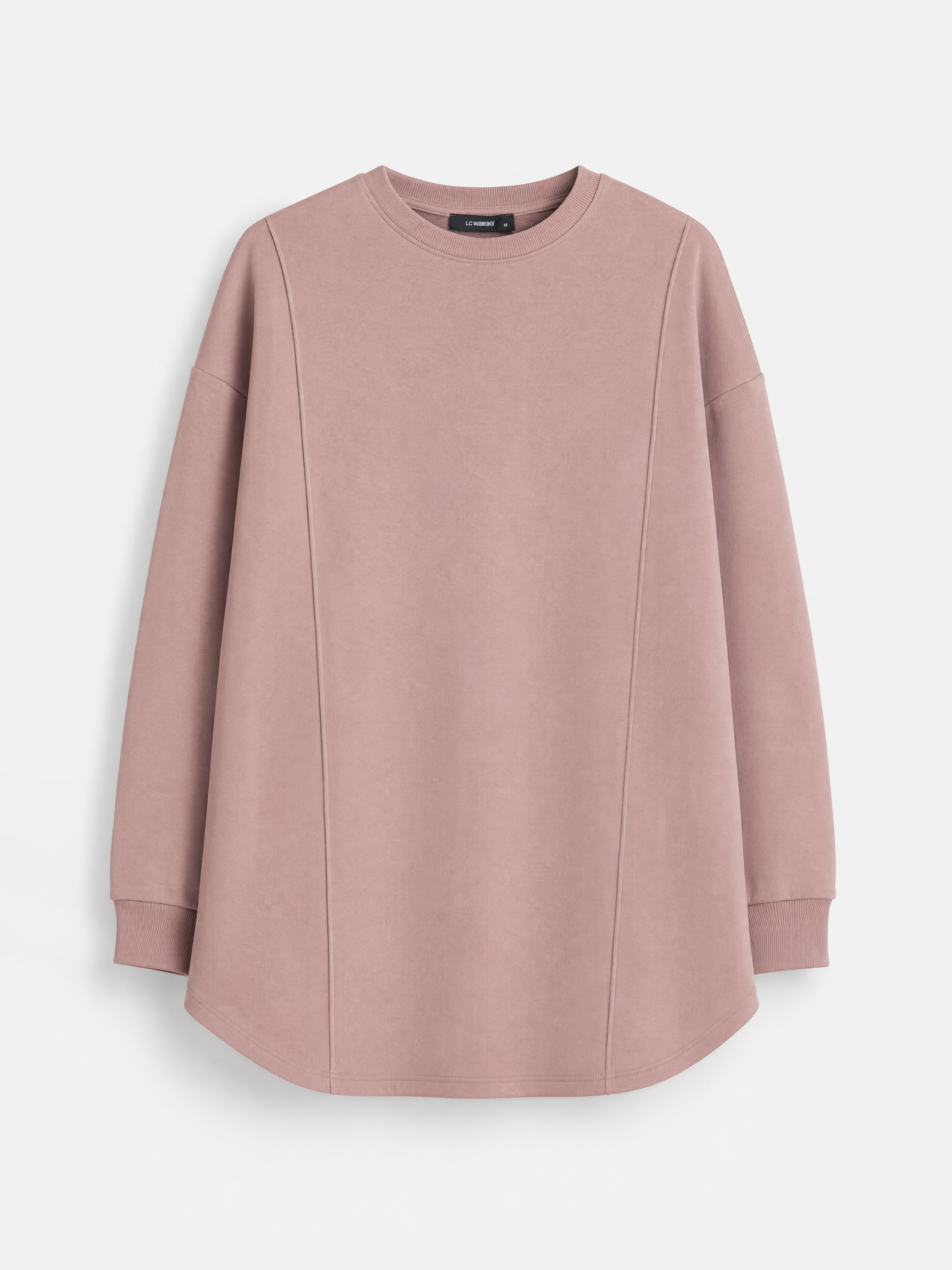 LC WAIKIKI Bisiklet Yaka Kadın Sweatshirt Tunik görsel 5