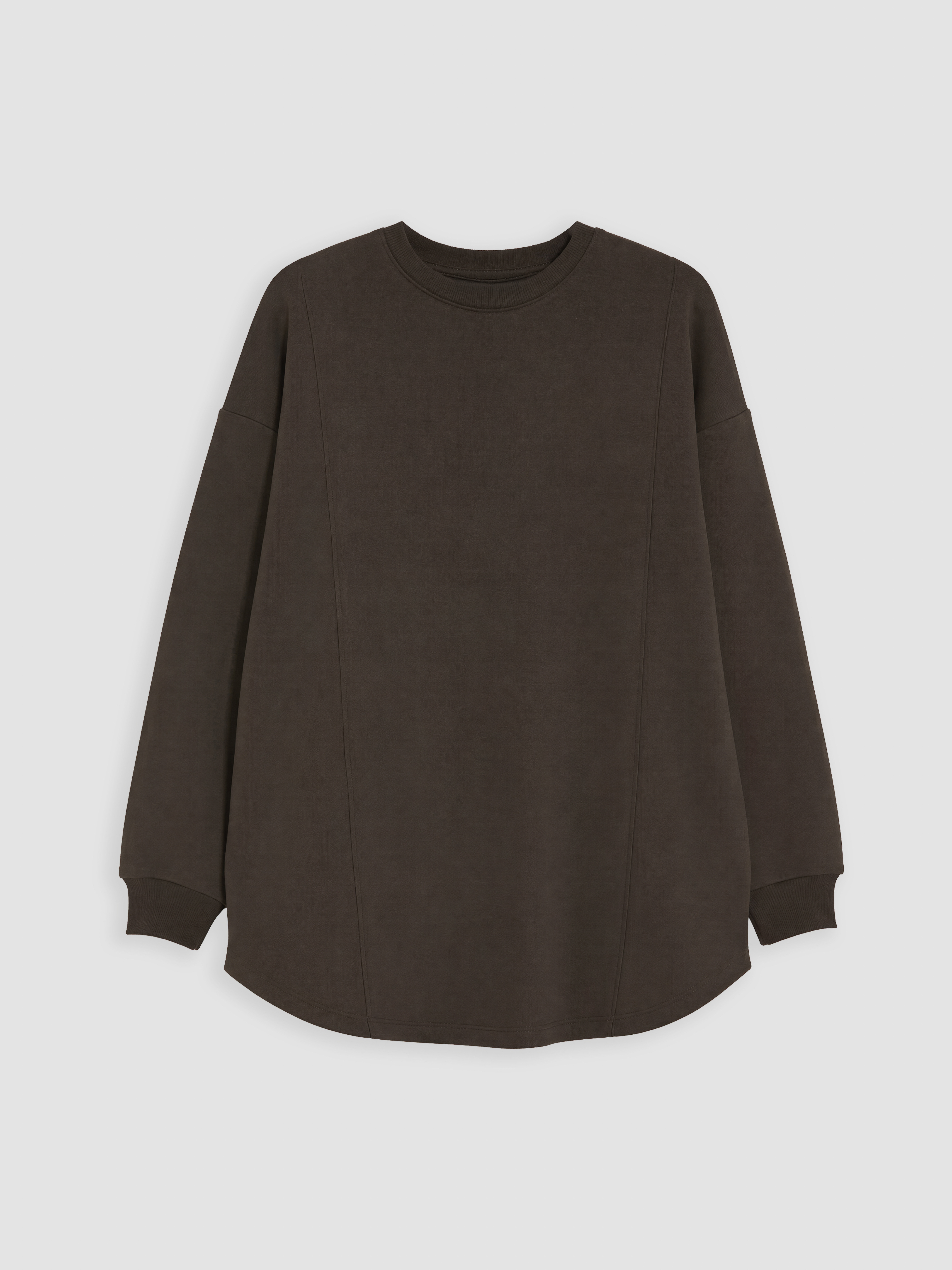LC WAIKIKI Bisiklet Yaka Kadın Sweatshirt Tunik görsel 5