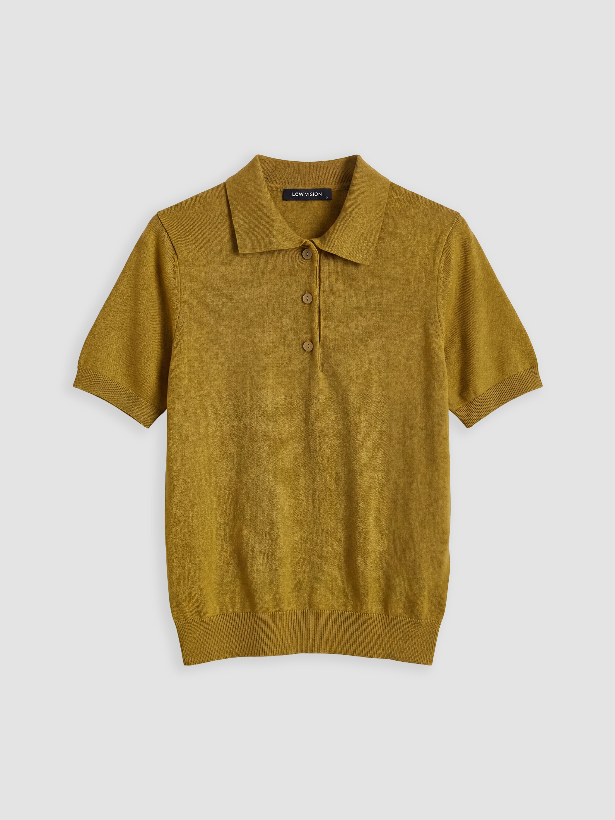 LCW Vision Polo Yaka Kadın Triko Kazak görsel 5