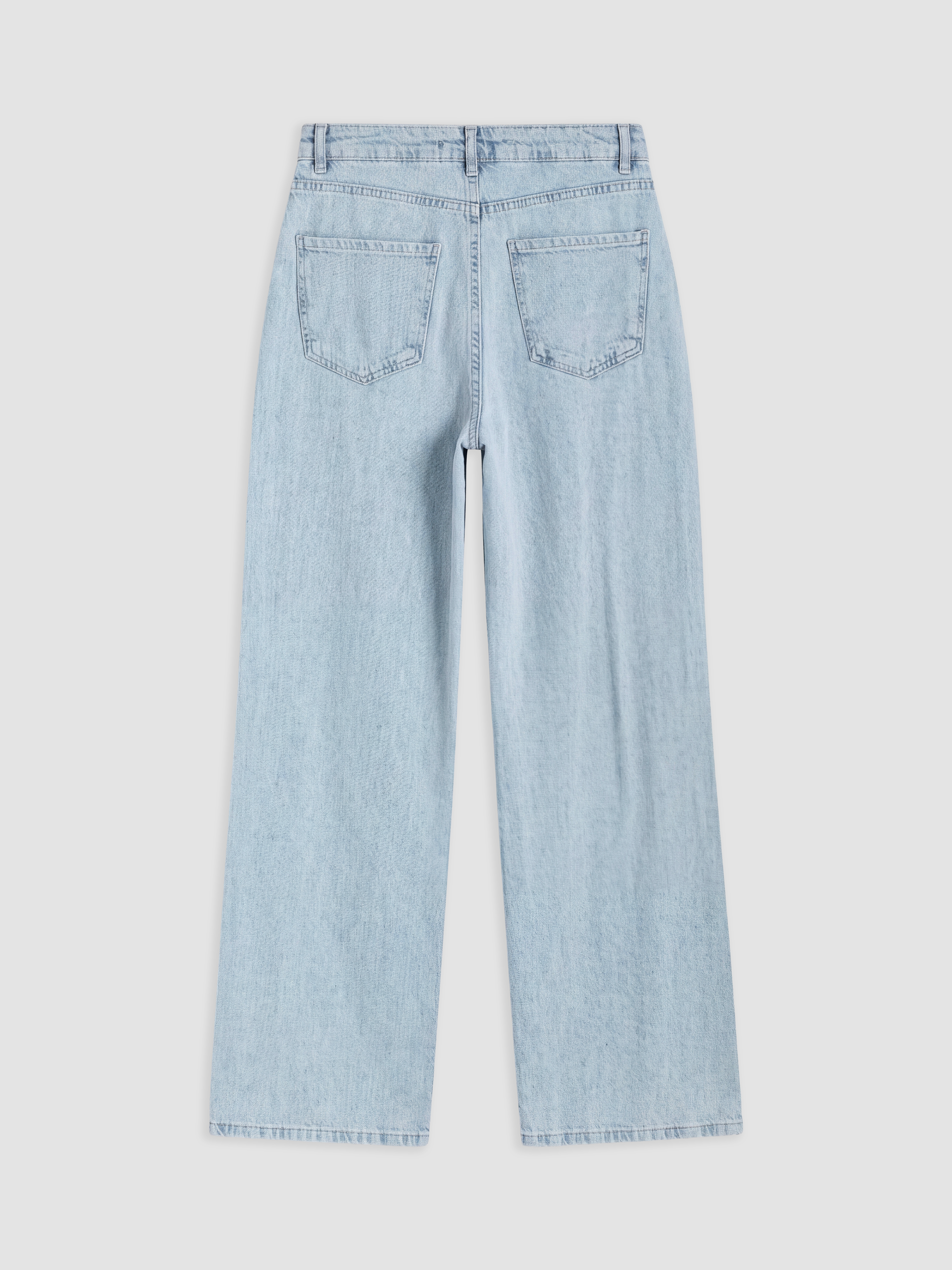 LC WAIKIKI Wideleg Kadın Jean Pantolon görsel 6