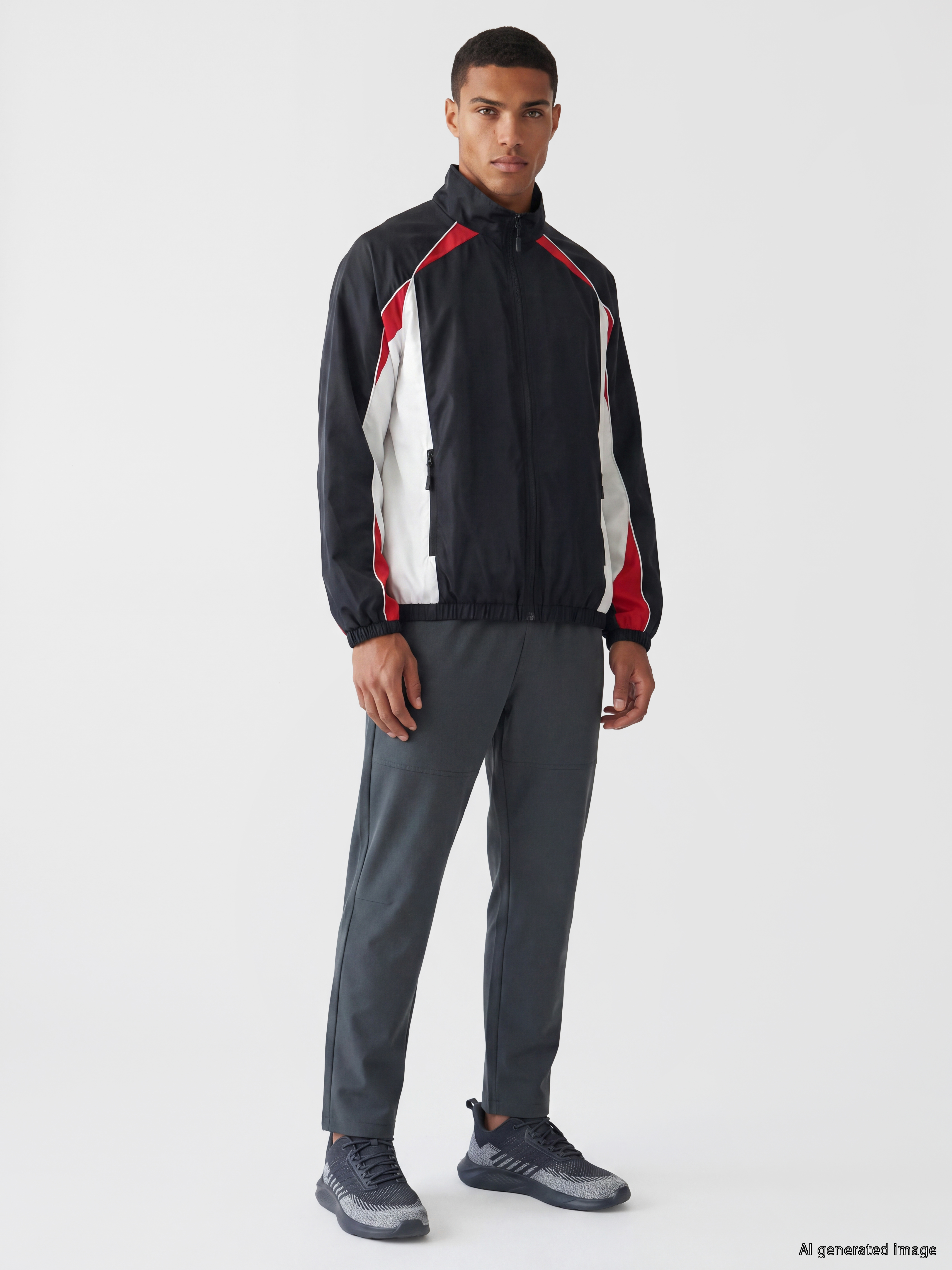 XSIDE ACTIVE Dik Yaka Erkek Fermuarlı Sweatshirt görsel 2