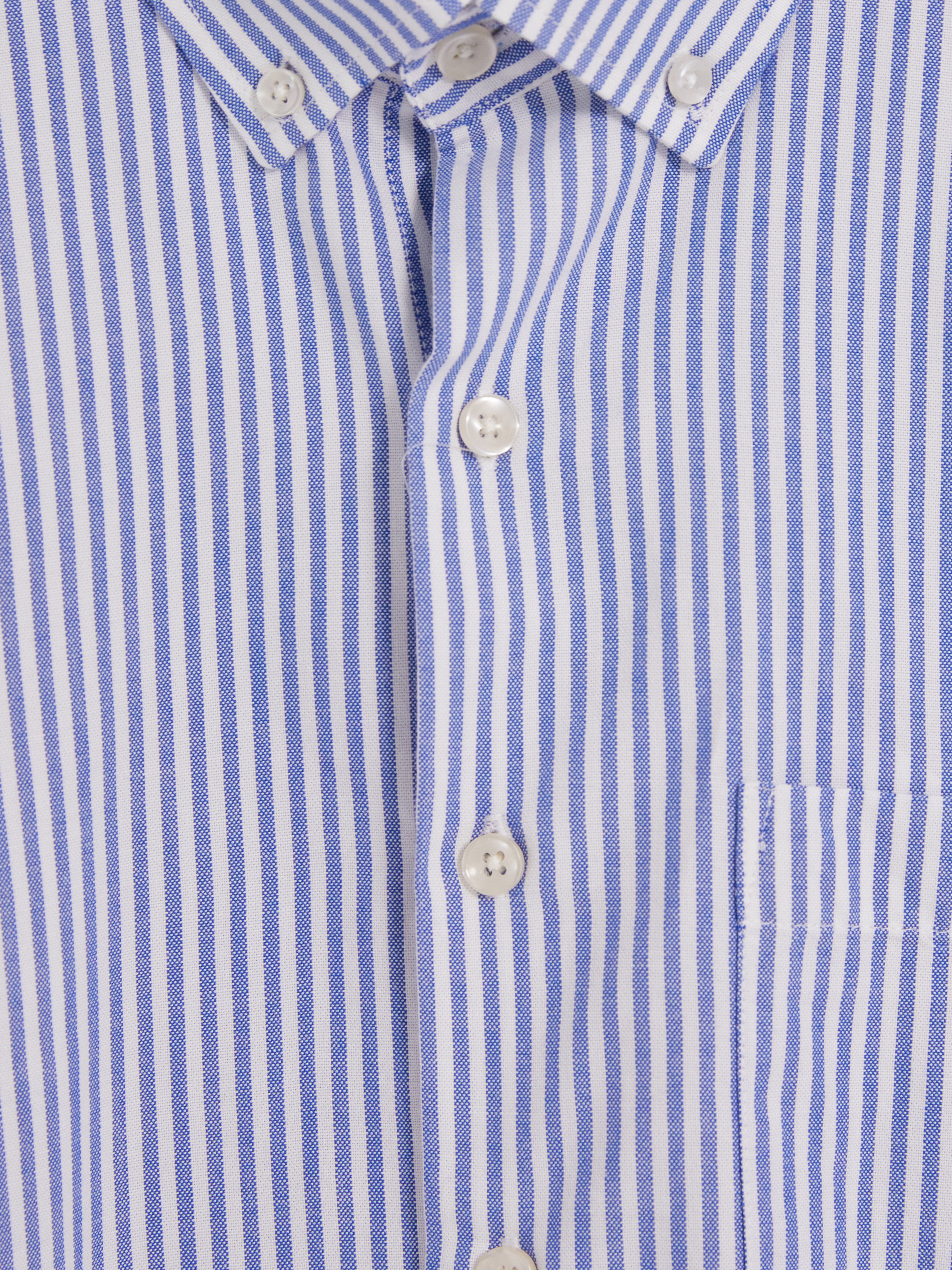 SOUTHBLUE Regular Fit Çizgili Oxford Erkek Gömlek görsel 7