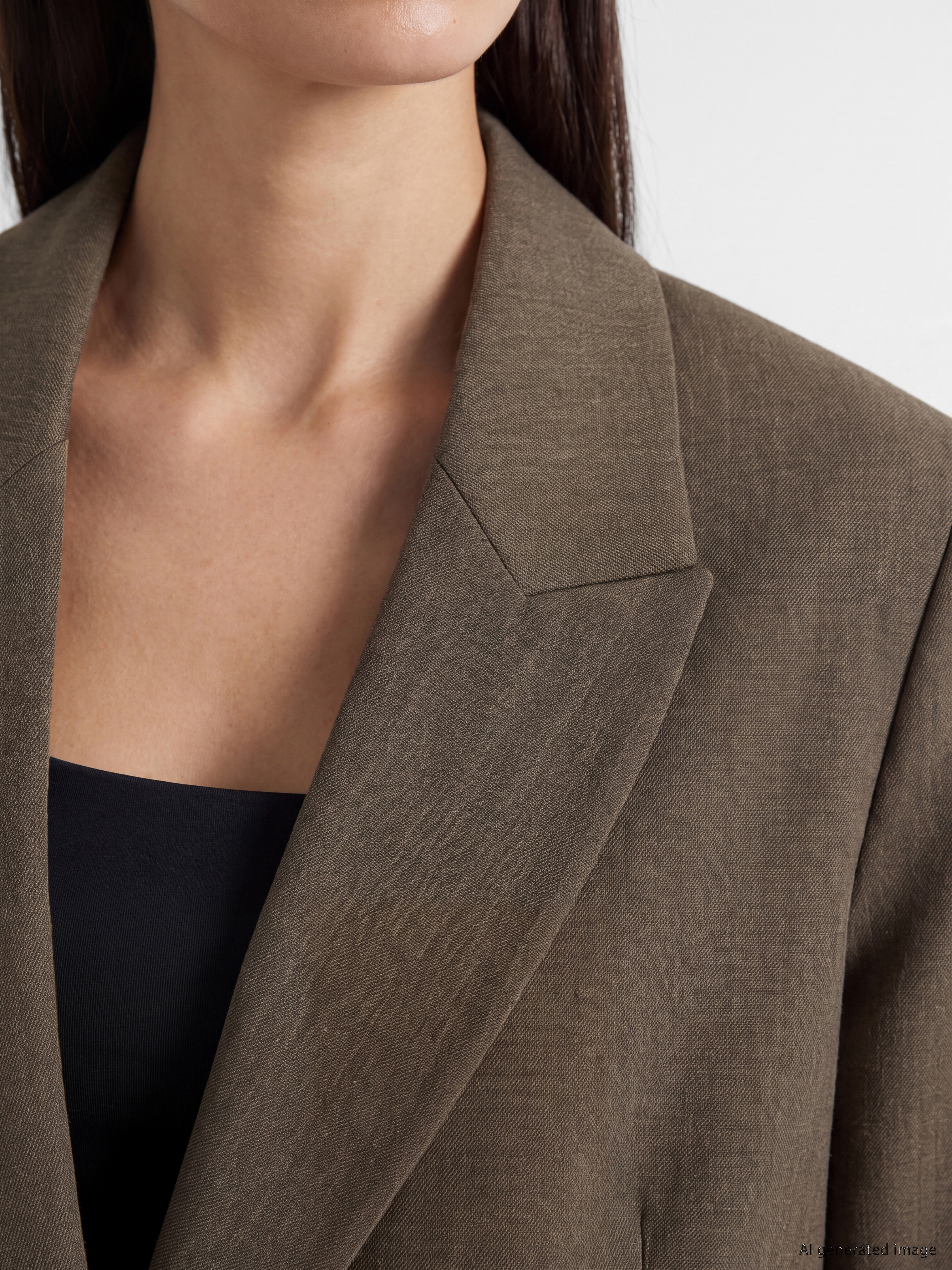LCW STUDIO Kruvaze Yaka Kadın Blazer Ceket görsel 3