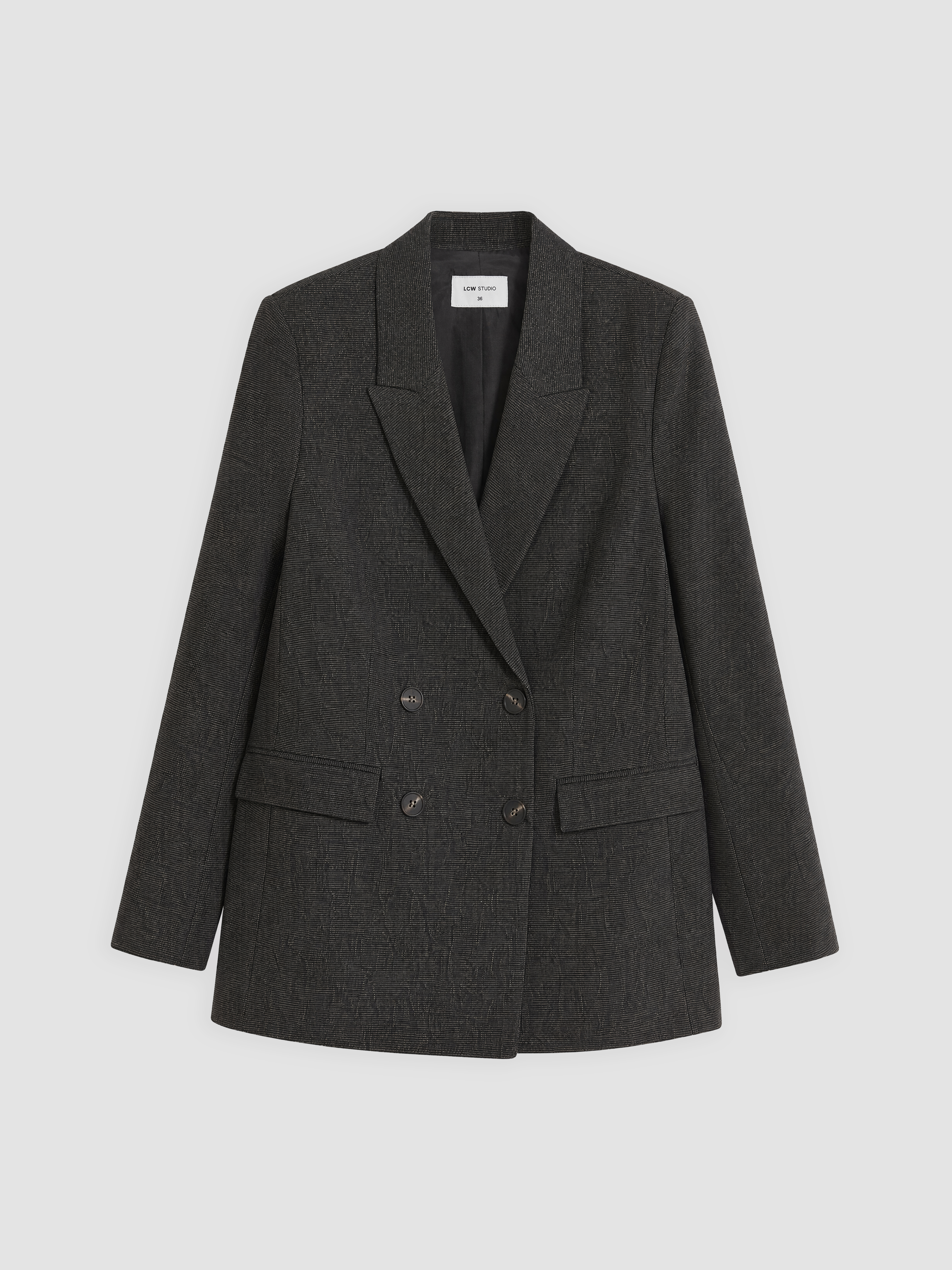 LCW STUDIO Kruvaze Yaka Kadın Blazer Ceket görsel 5