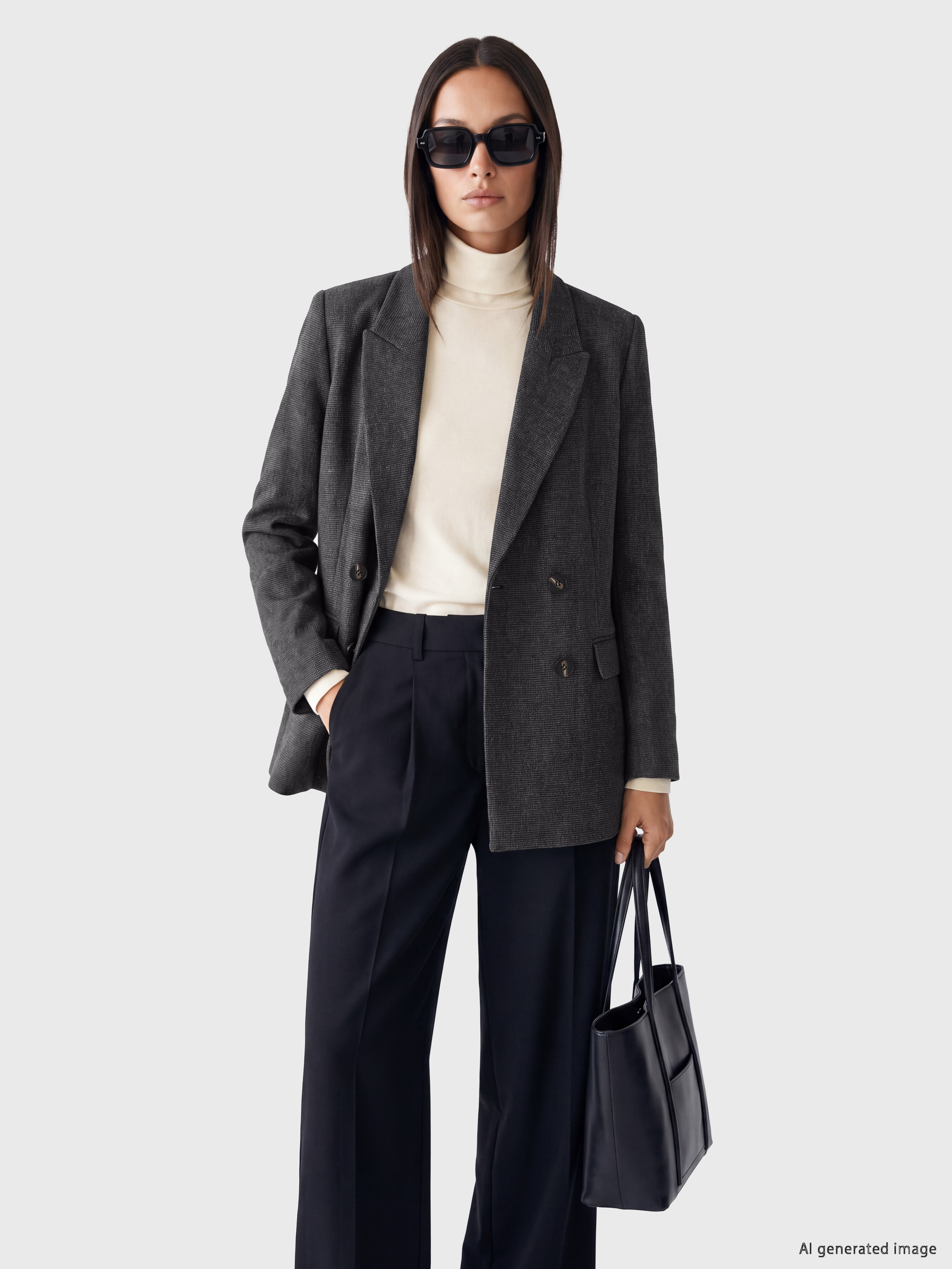 LCW STUDIO Kruvaze Yaka Kadın Blazer Ceket