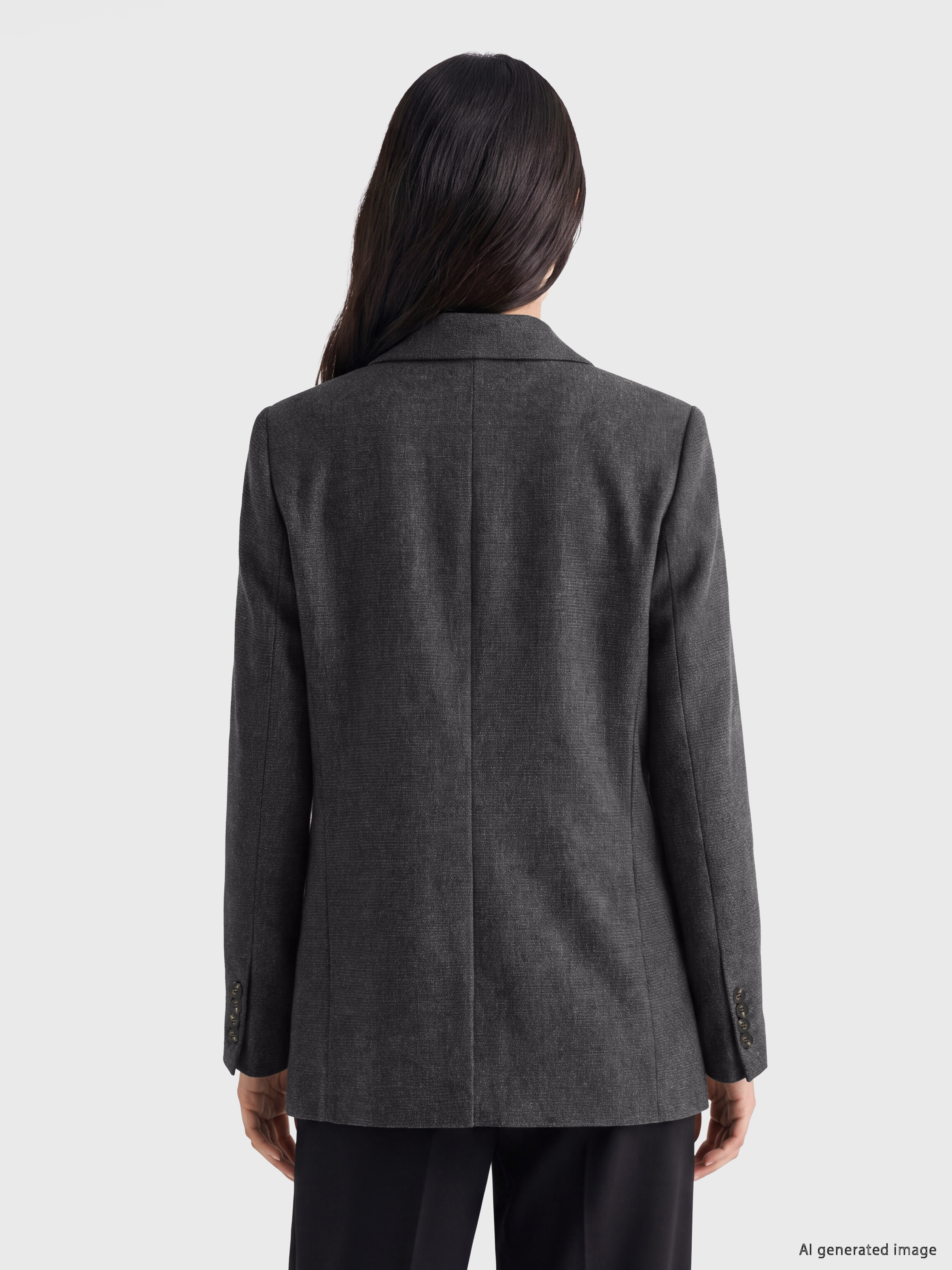 LCW STUDIO Kruvaze Yaka Kadın Blazer Ceket görsel 4