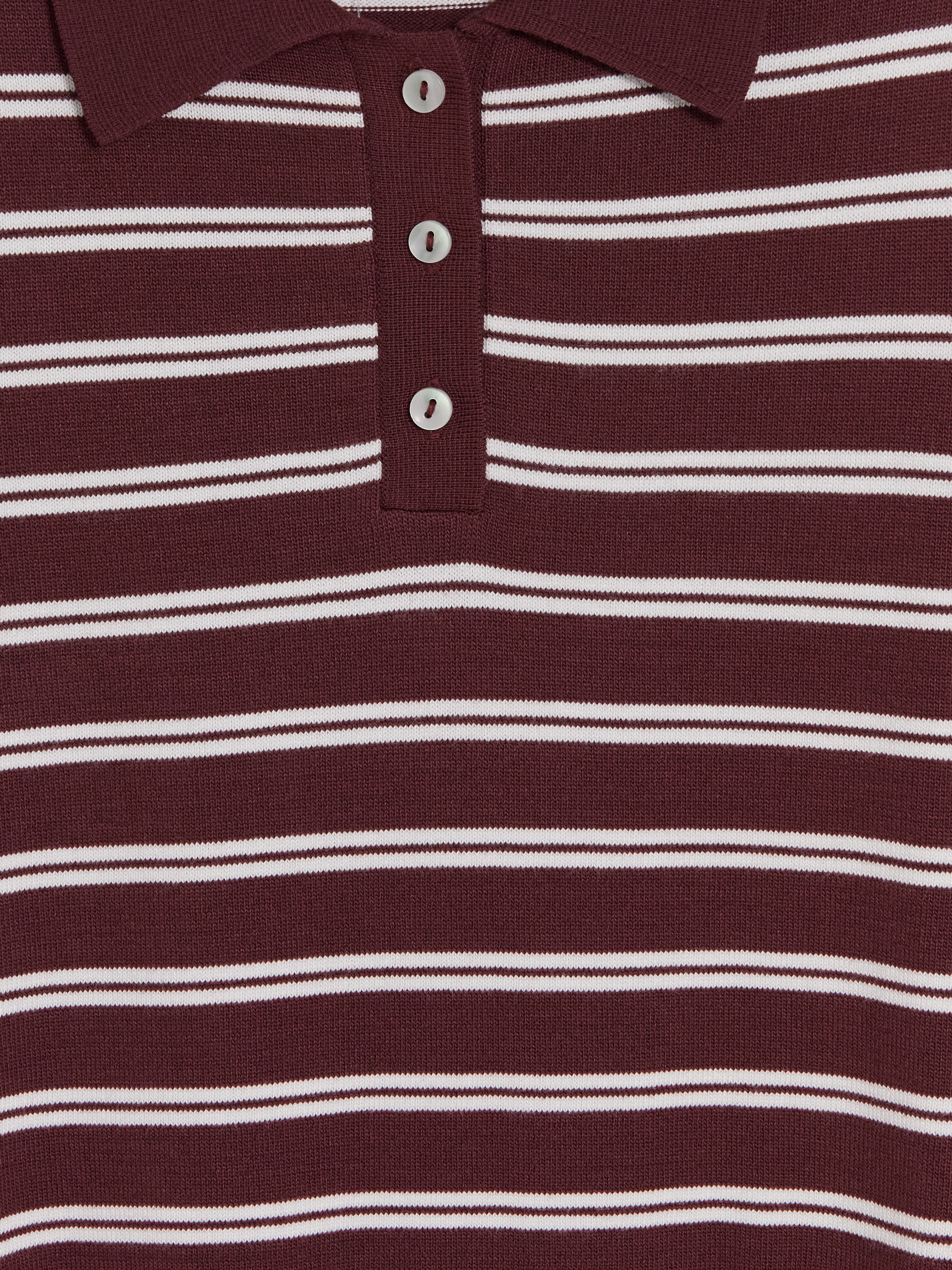 LCW Modest Polo Yaka Çizgili Kadın Triko Kazak görsel 7