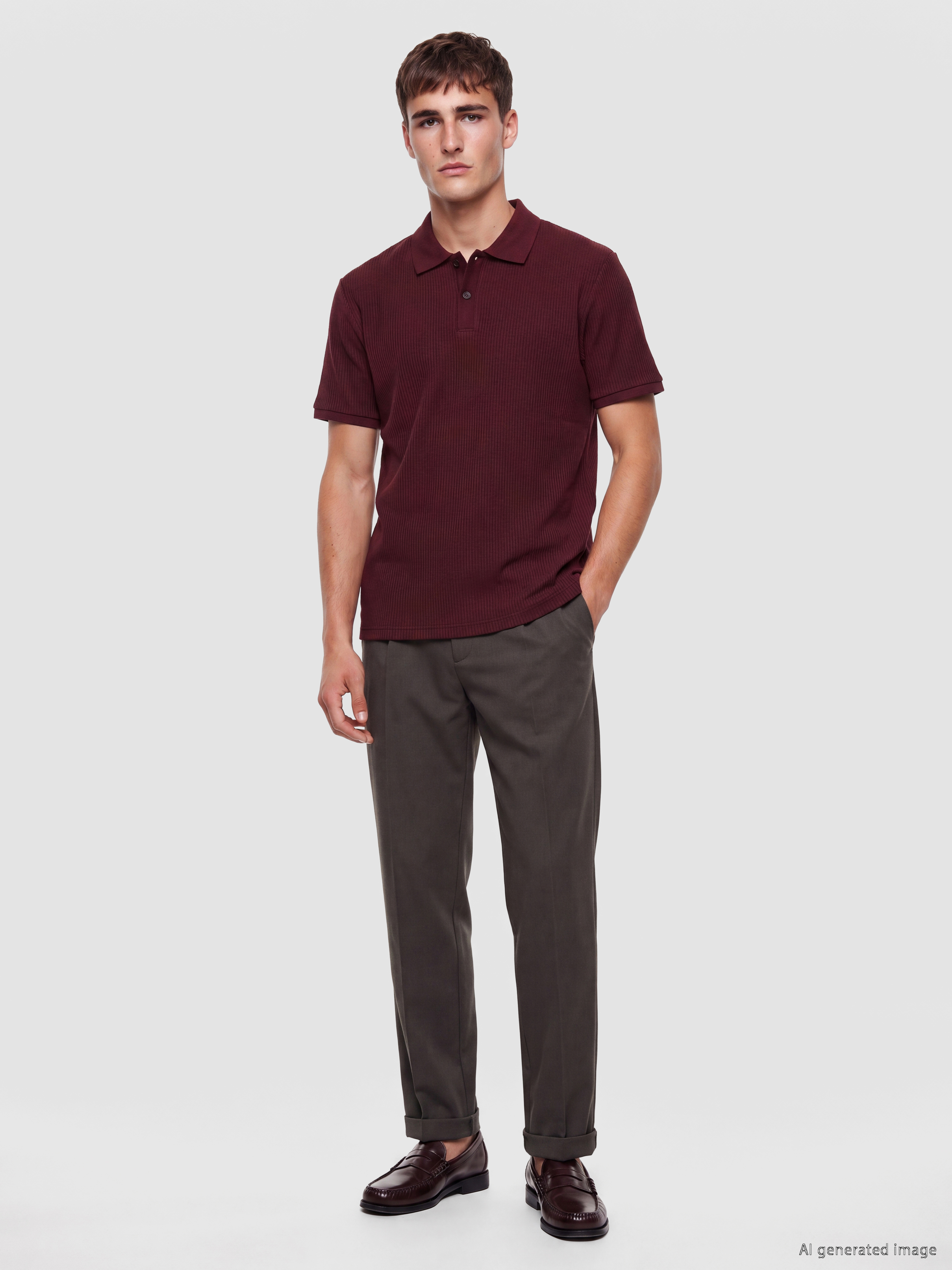 LCW Vision Polo Yaka Erkek Tişört görsel 2