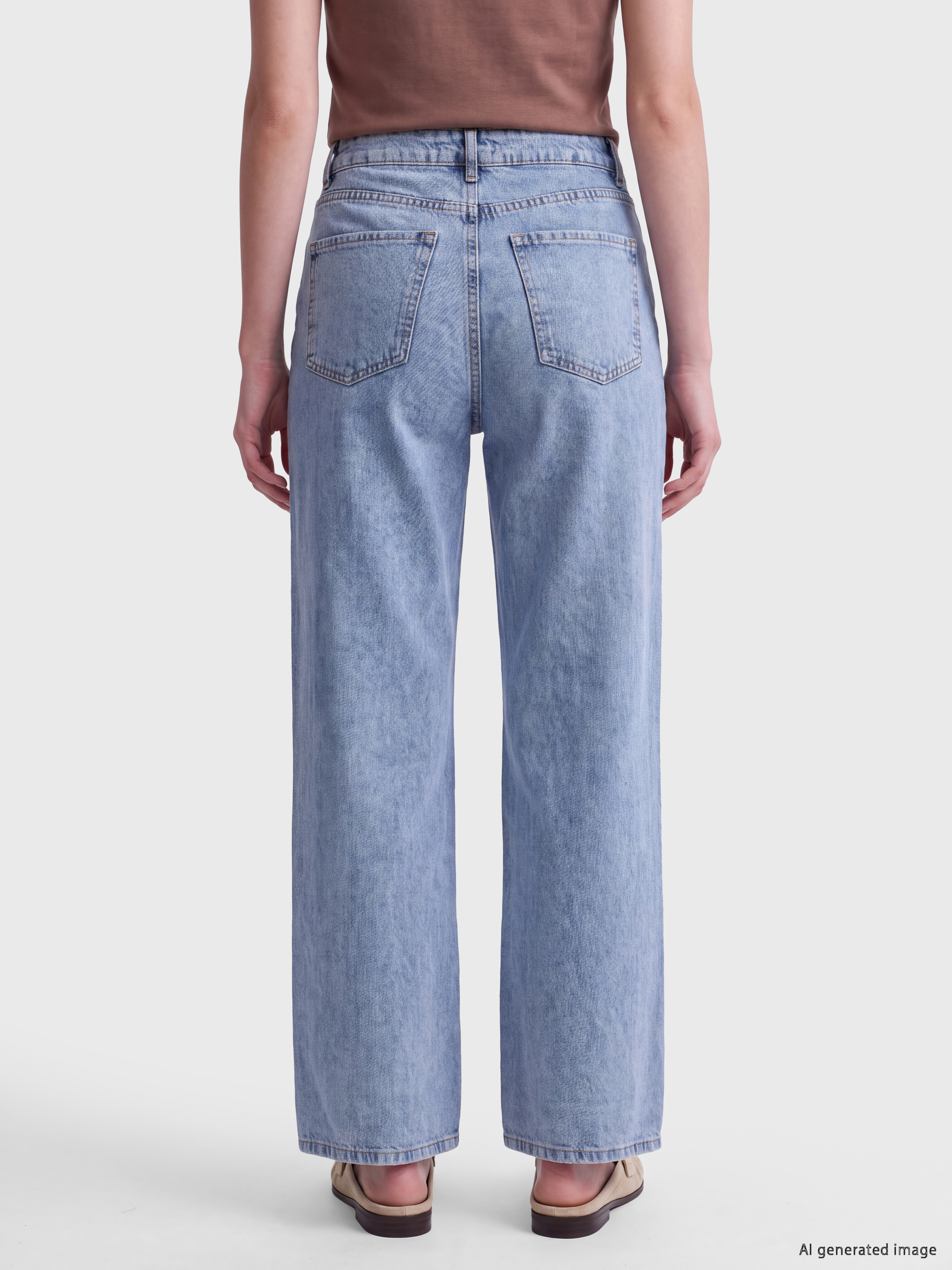 LC WAIKIKI Baggy Fit Kadın Jean Pantolon görsel 4